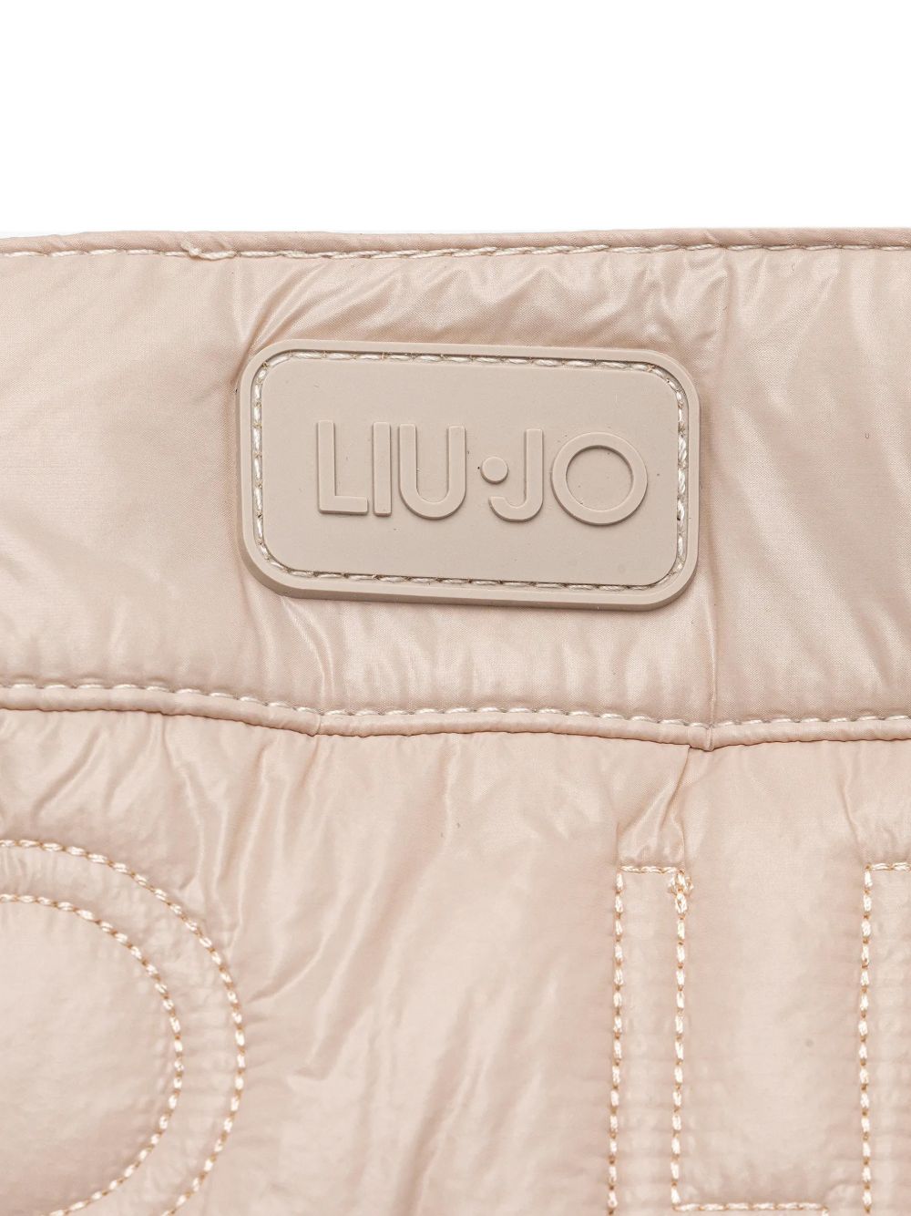 LIUJO Borsa shopping beige trapuntata 