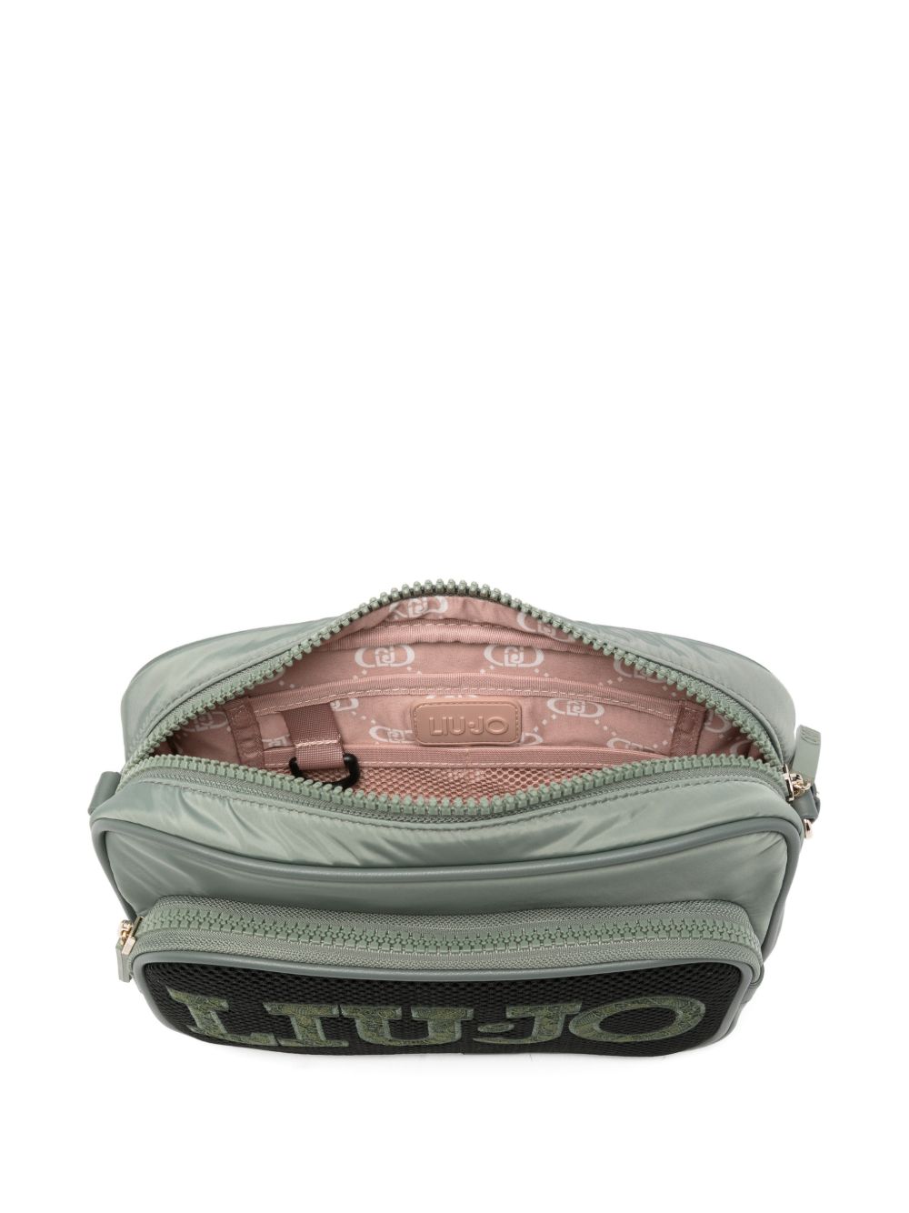 LIUJO Borsa tracolla grigia con logo 