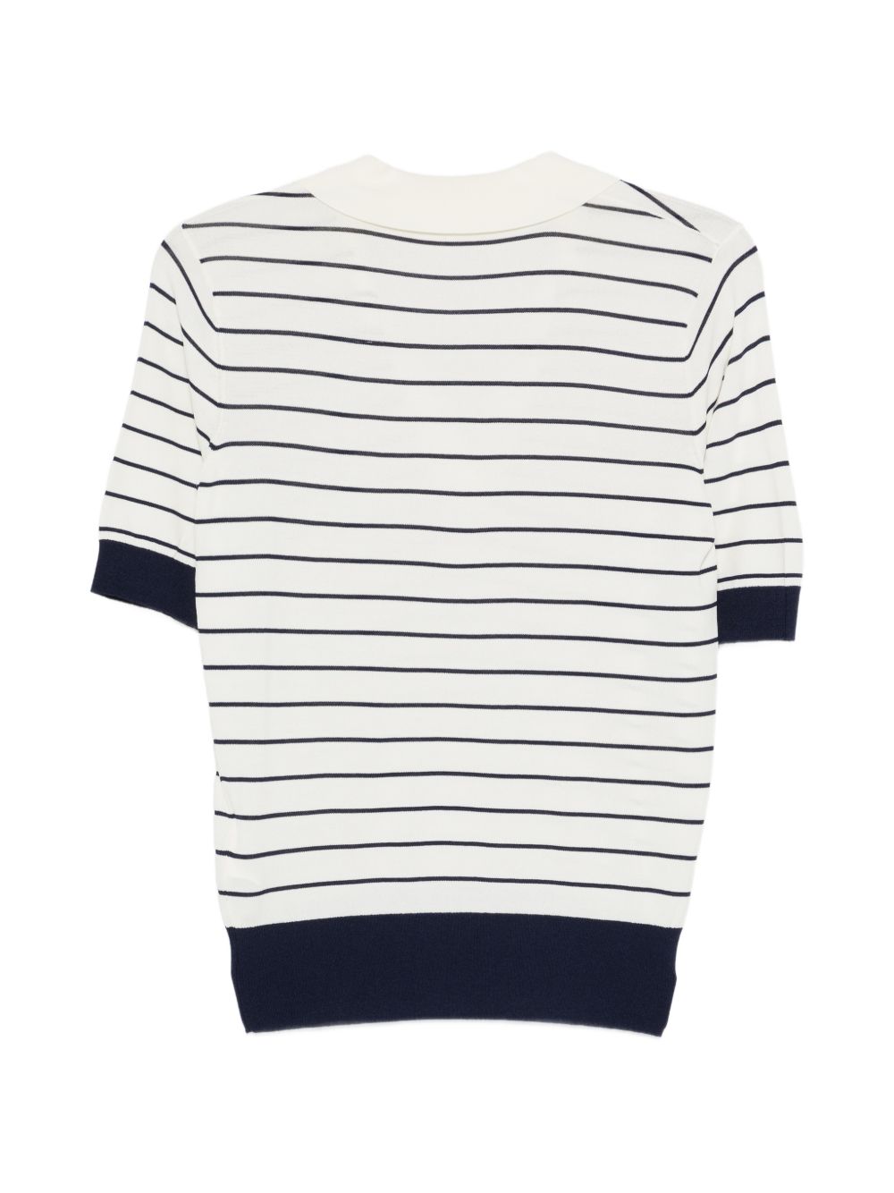 LIUJO T-shirt a polo bianca a righe blu 