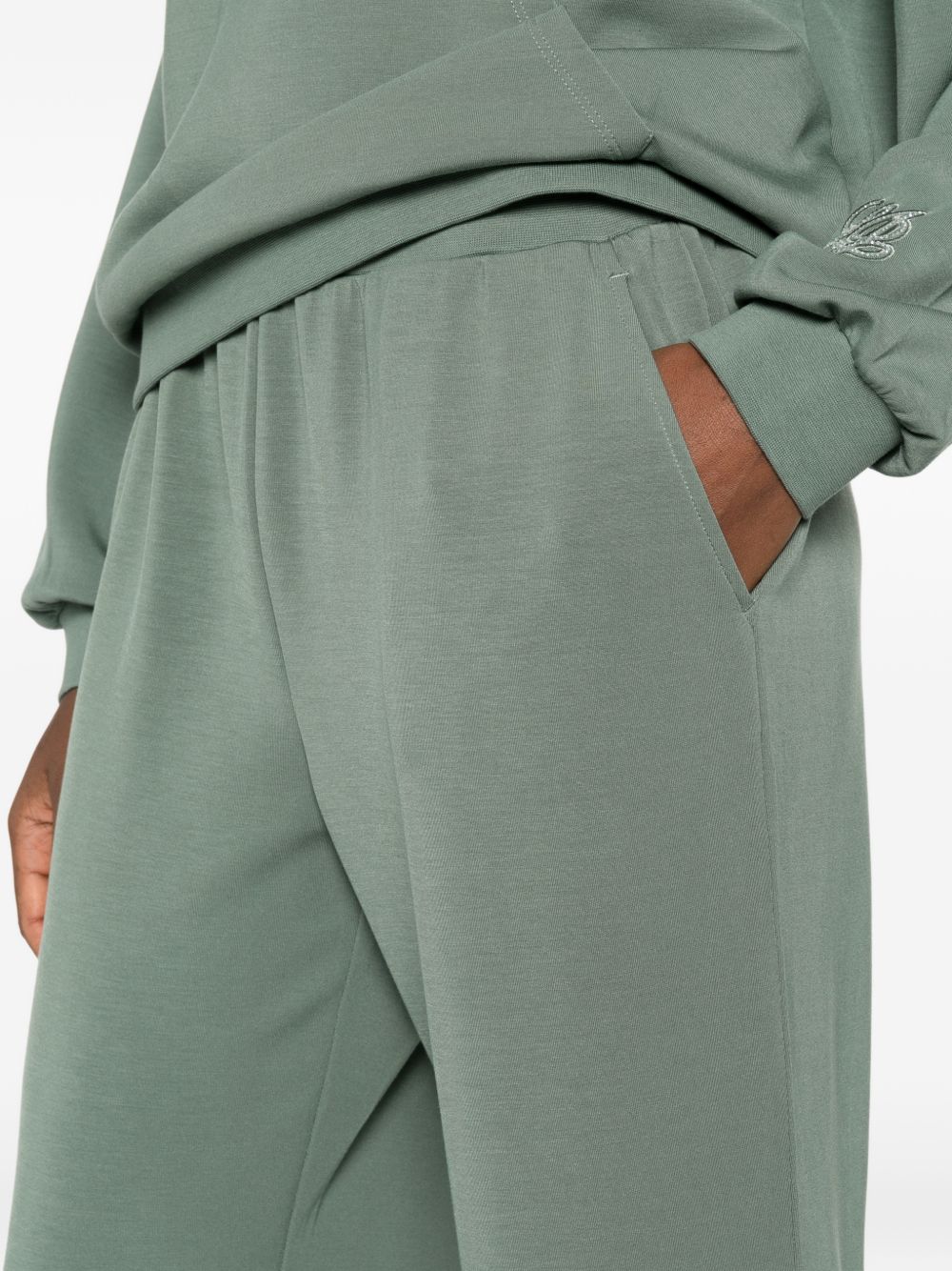 LIUJO Felpa con zip verde muschio 