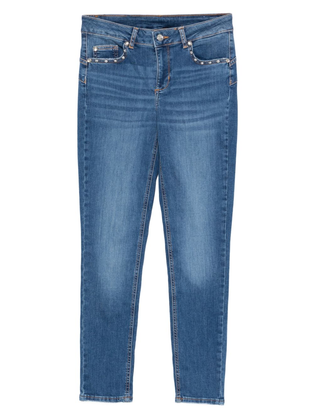 LIUJO Jeans blu con applicazioni 