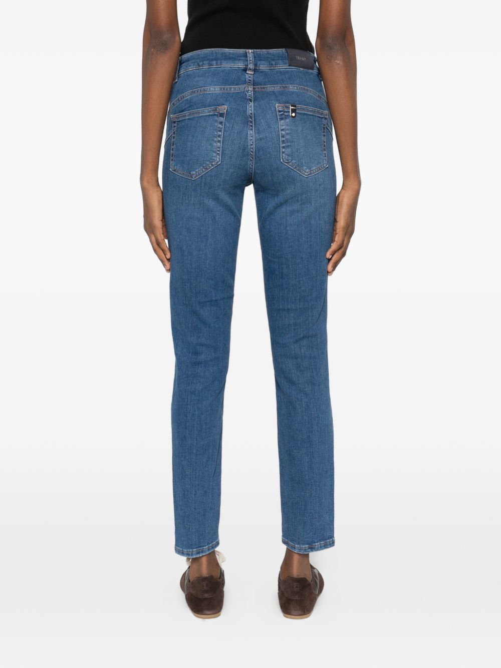 LIUJO Jeans blu con applicazioni 