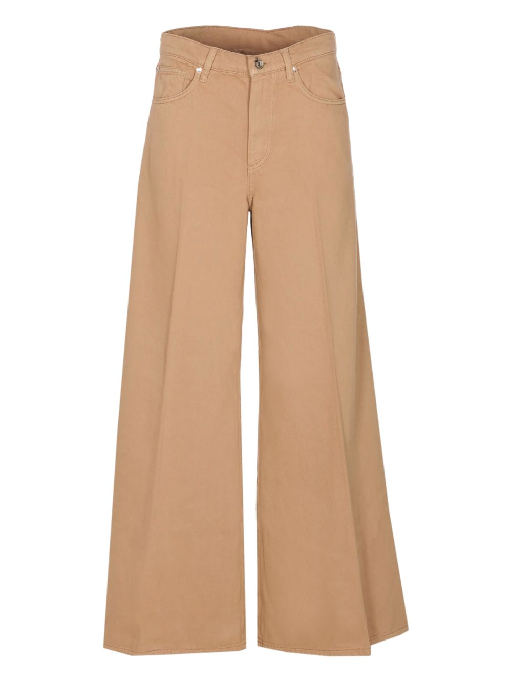 LIUJO Jeans color pesca con gamba svasata 