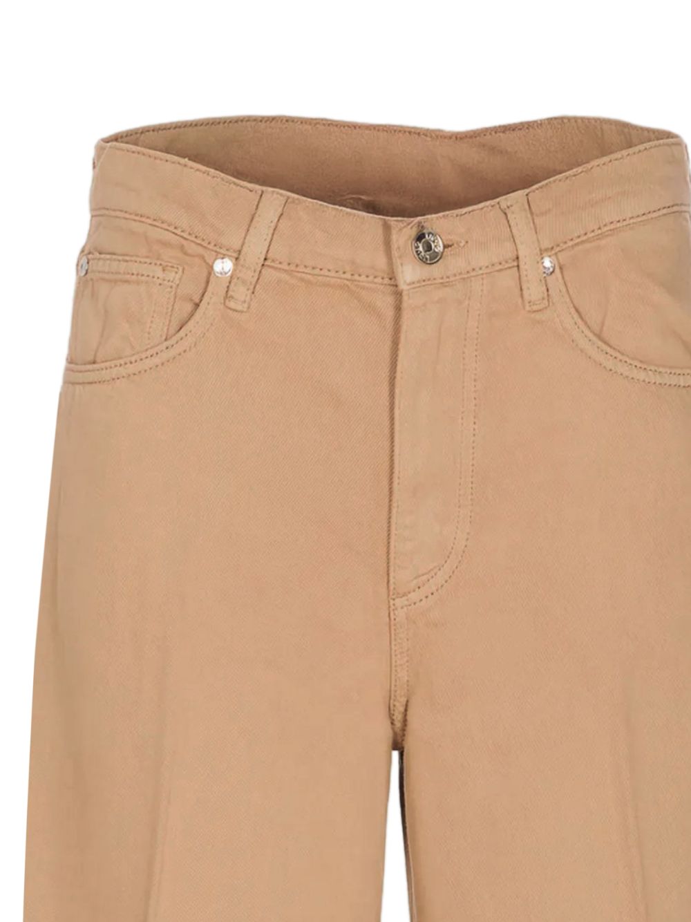 LIUJO Jeans color pesca con gamba svasata 