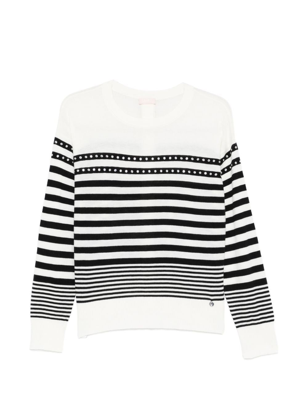 LIUJO Maglia bianca a righe nere 