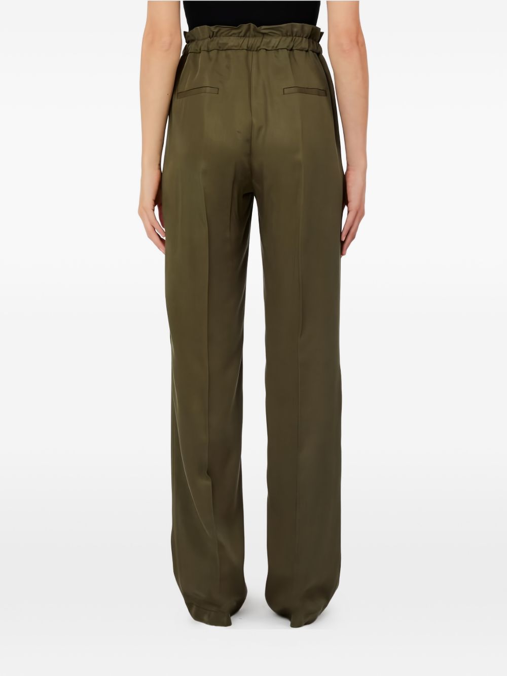 LIUJO Pantalone verde con coulisse in vita 