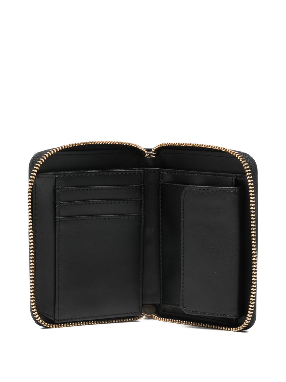 LOVE MOSCHINO Portafoglio trapuntato a conchiglia nero 