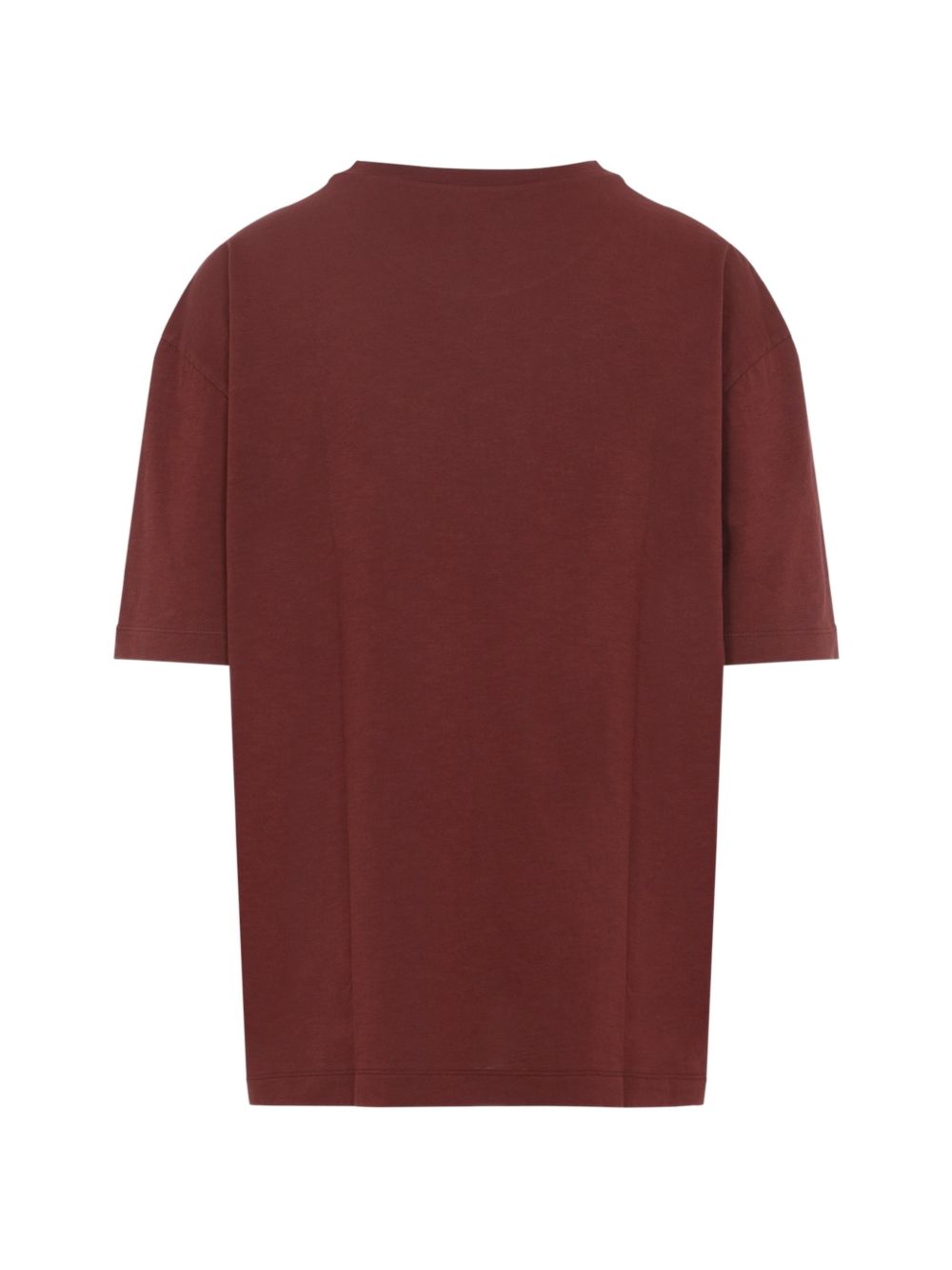 MAISON MARGIELA T-shirt in cotone rosso a maniche corte 