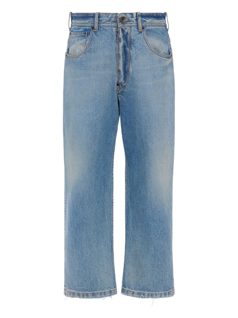 MAISON MARGIELA Jeans blu con orlo grezzo 