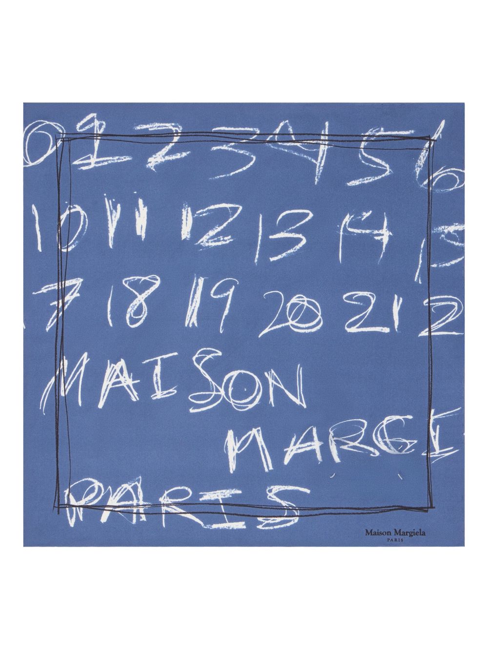 MAISON MARGIELA Foulard in seta blu 