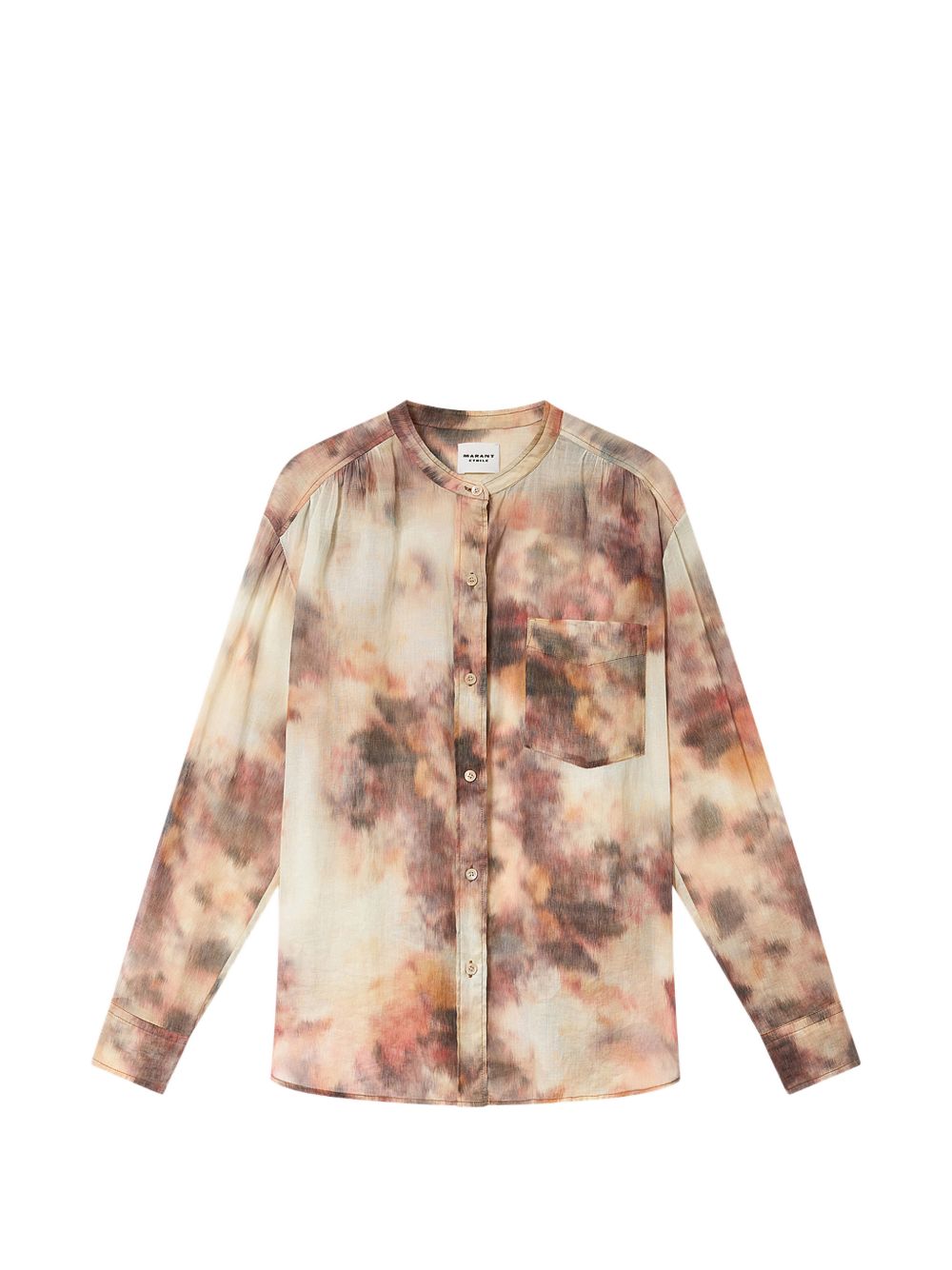 MARANT ETOILE Camicia neutra in cotone con chiusura a bottoni 