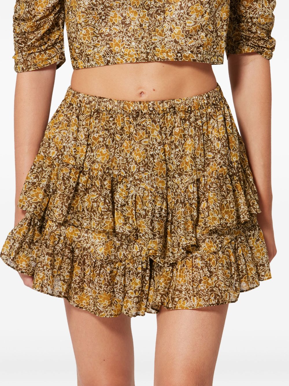 MARANT ETOILE Shorts multicolore in fresco cotone 