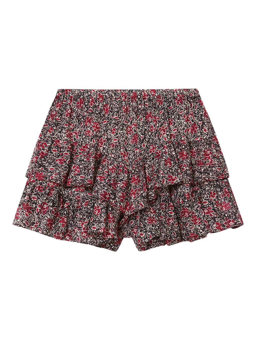 MARANT ETOILE Shorts in cotone con stampa floreale rosa 