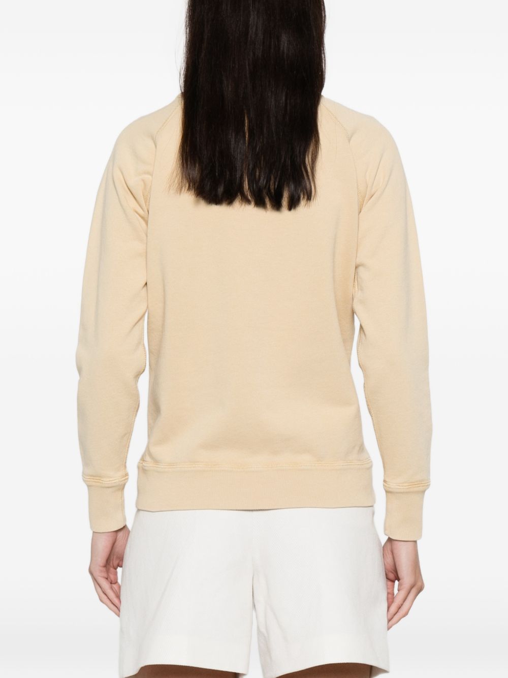 MARANT ETOILE Felpa gialla con logo cucito 