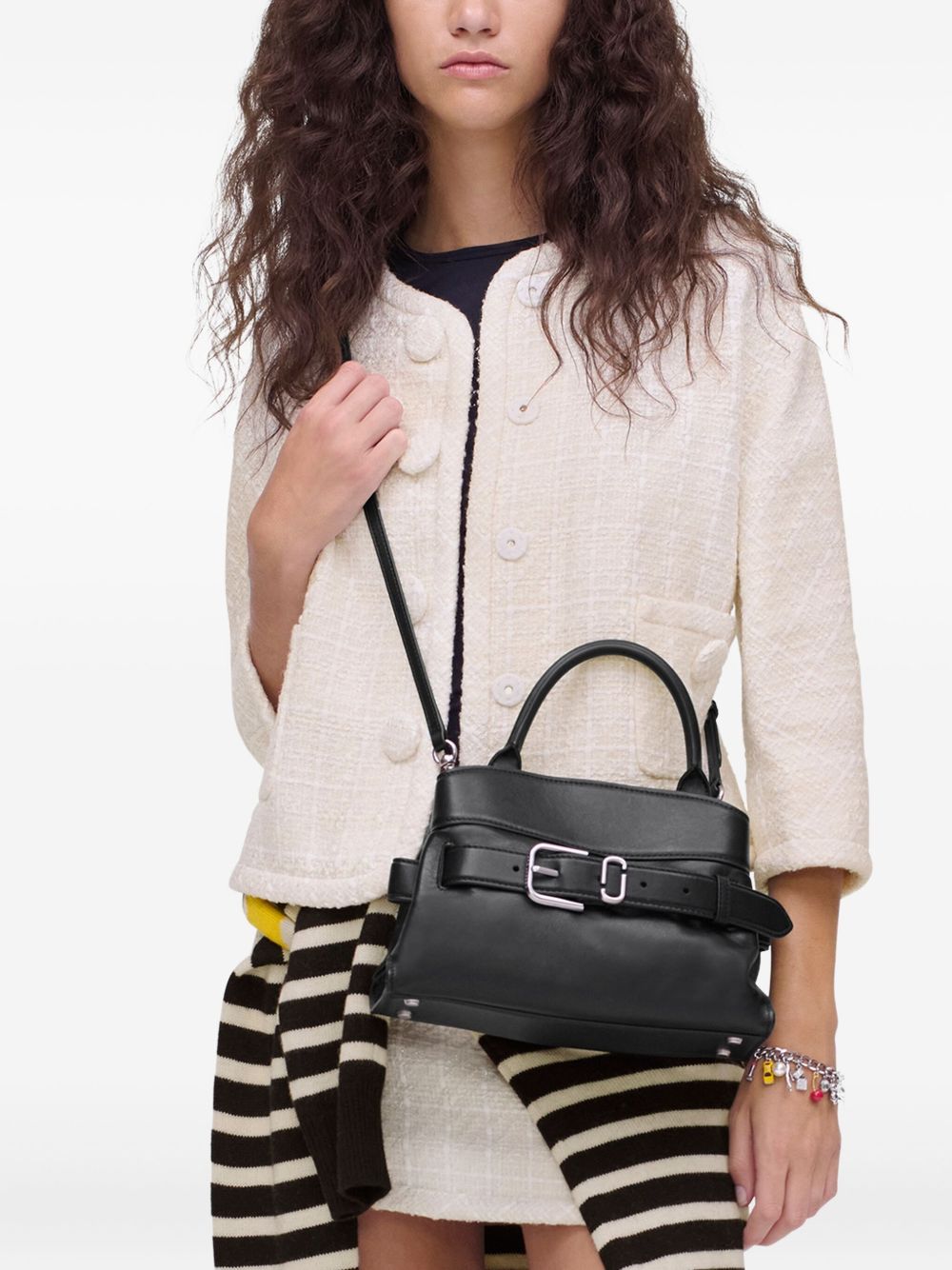 MARC JACOBS Borsa a secchiello in pelle nera 