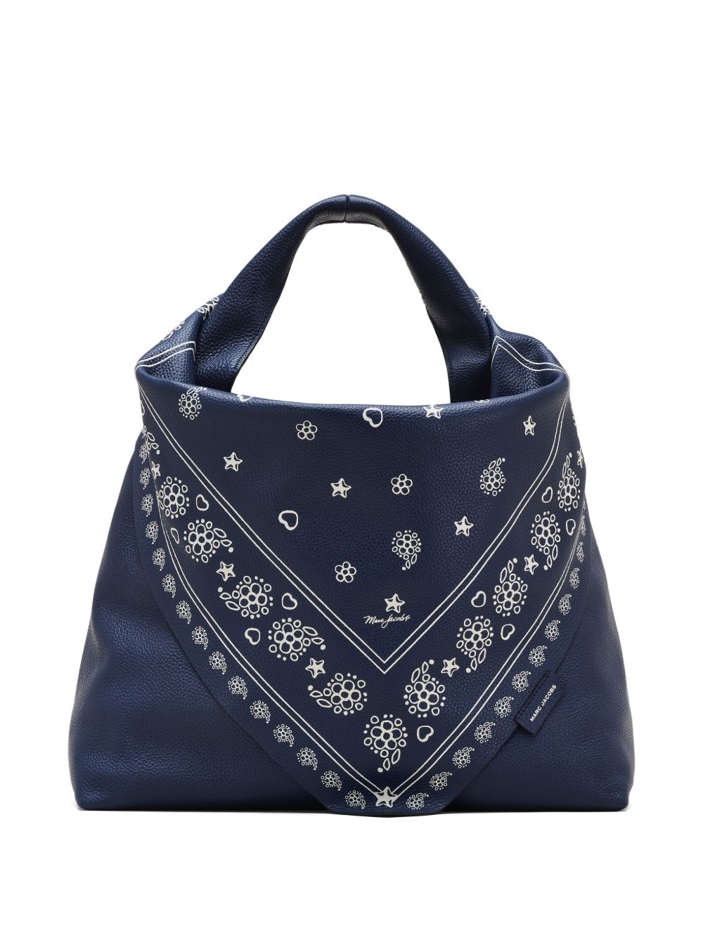 MARC JACOBS Borsa a spalla sack in pelle con effetto bandana 