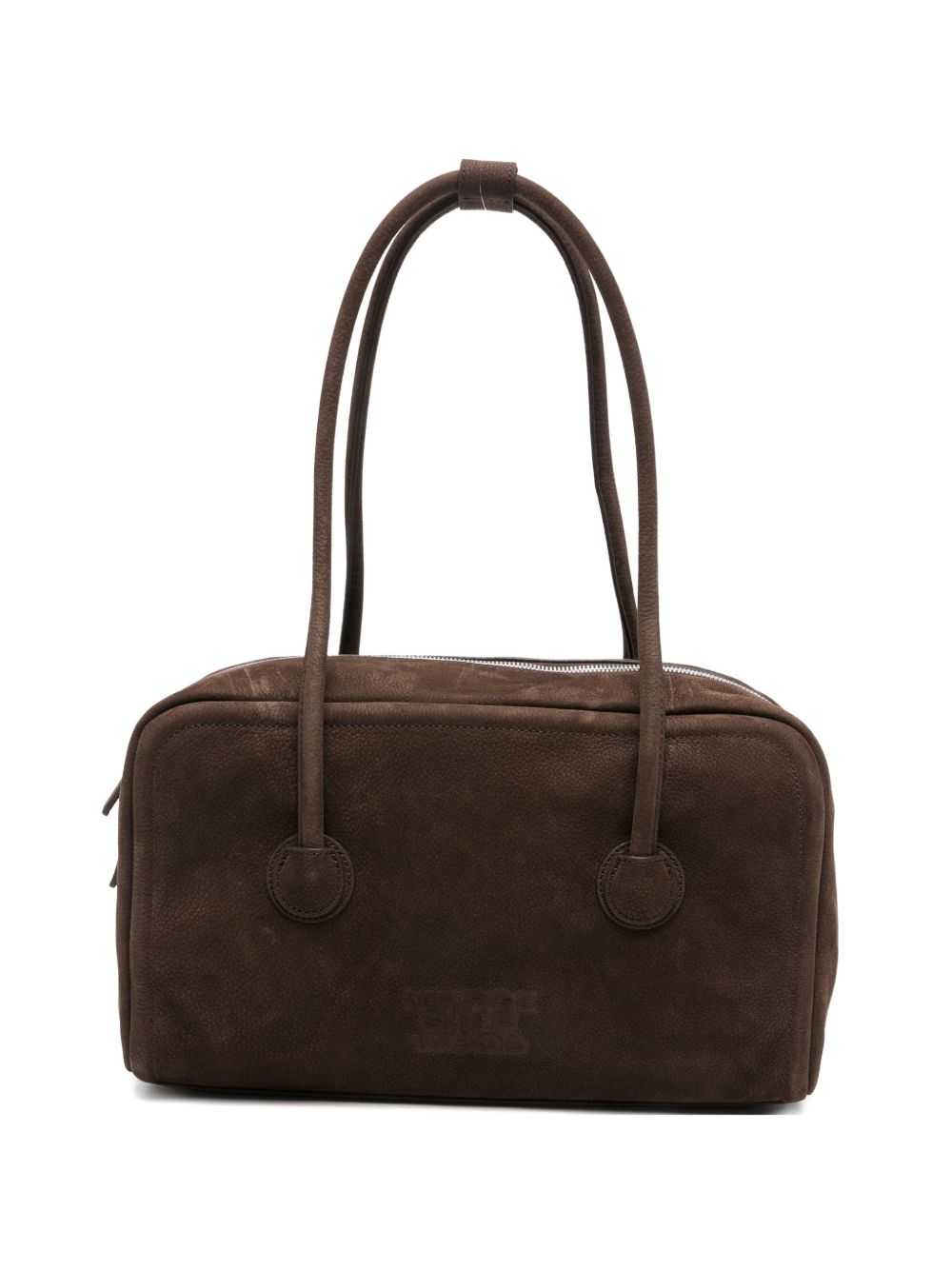 MARGESHERWOOD Borsa in suede Soft Boston con logo 