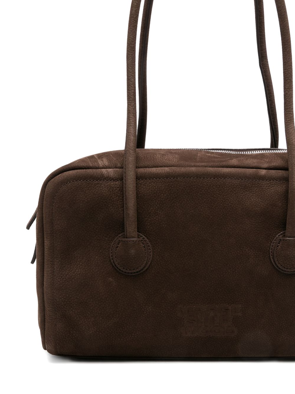 MARGESHERWOOD Borsa in suede Soft Boston con logo 