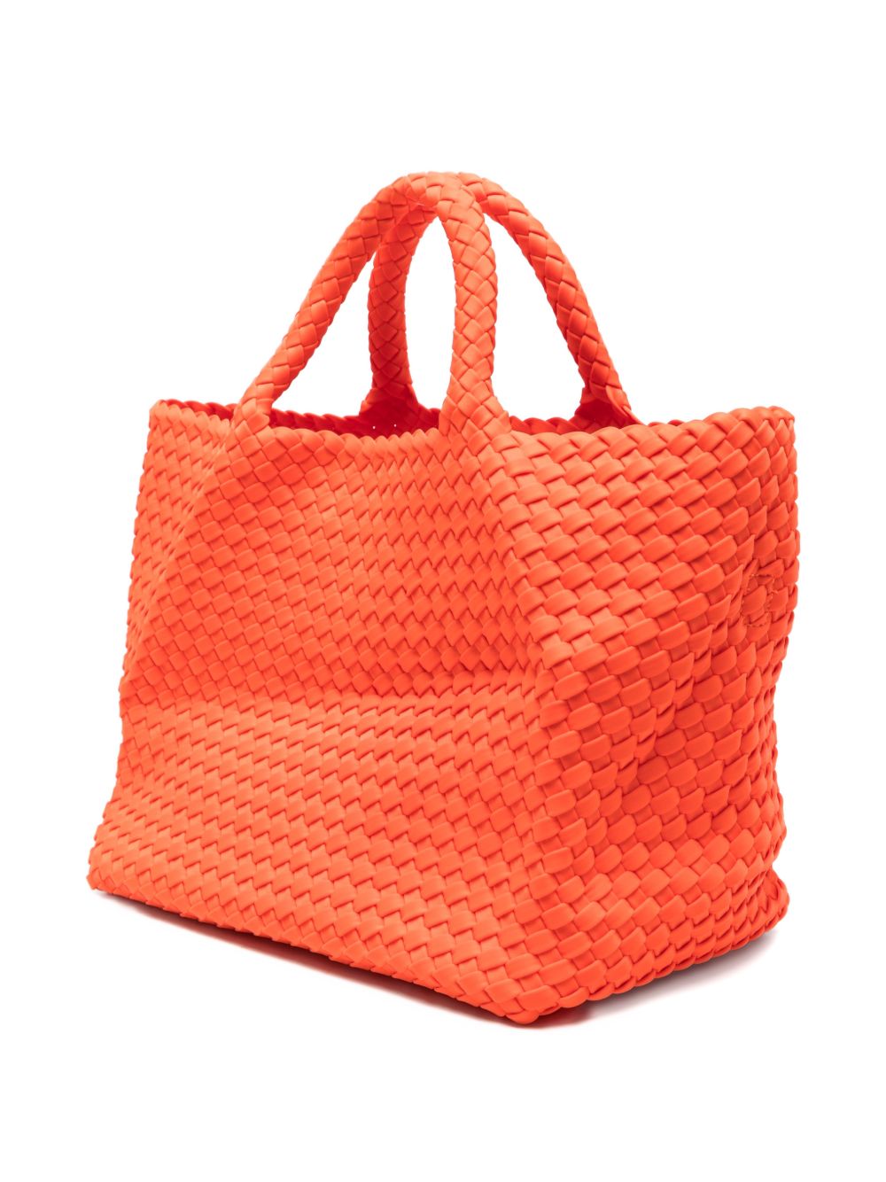 MARREA Borsa a mano arancione con texture intrecciata 