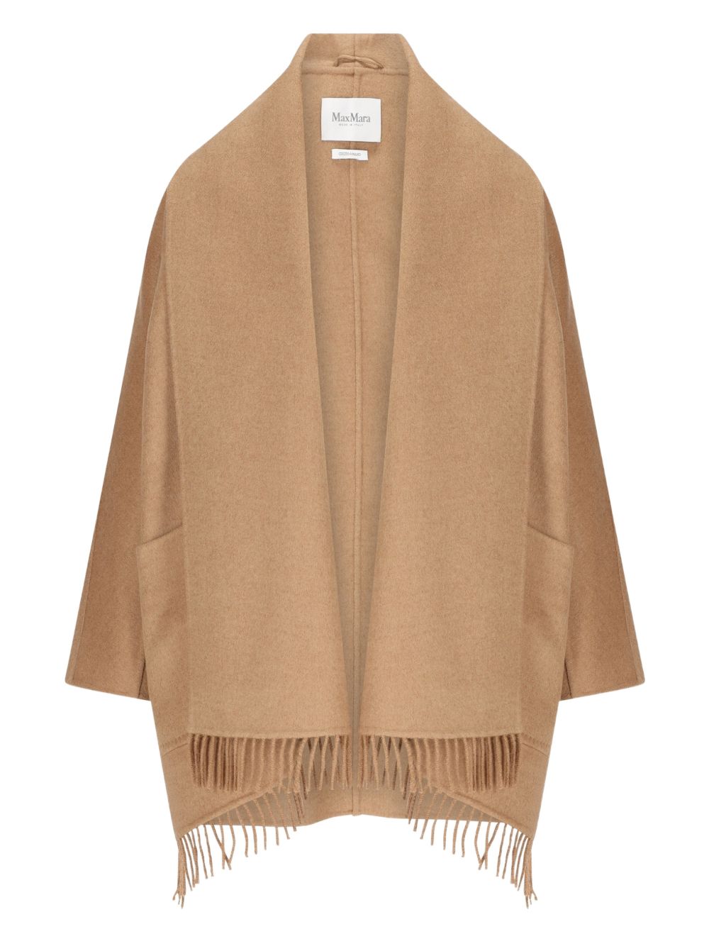 MAX MARA Cappotto corto Abilita beige con sciarpa 