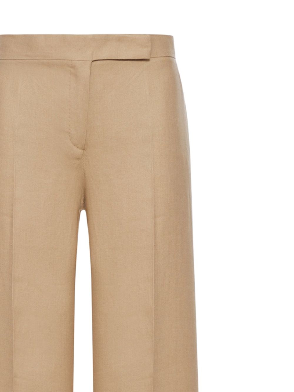 MAX MARA Pantaloni Big in lino beige 