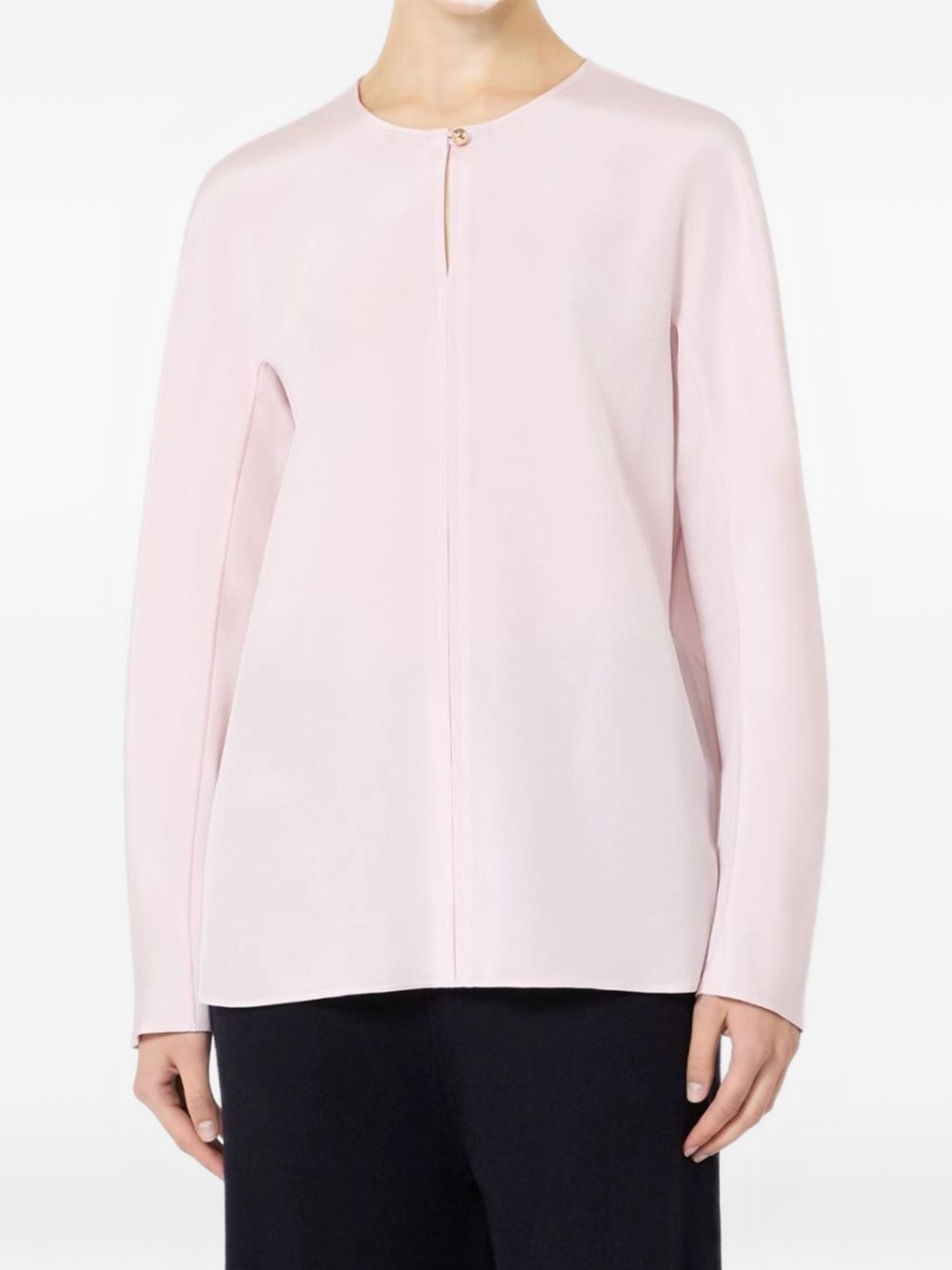 MAX MARA Blusa Mitico in seta rosa 