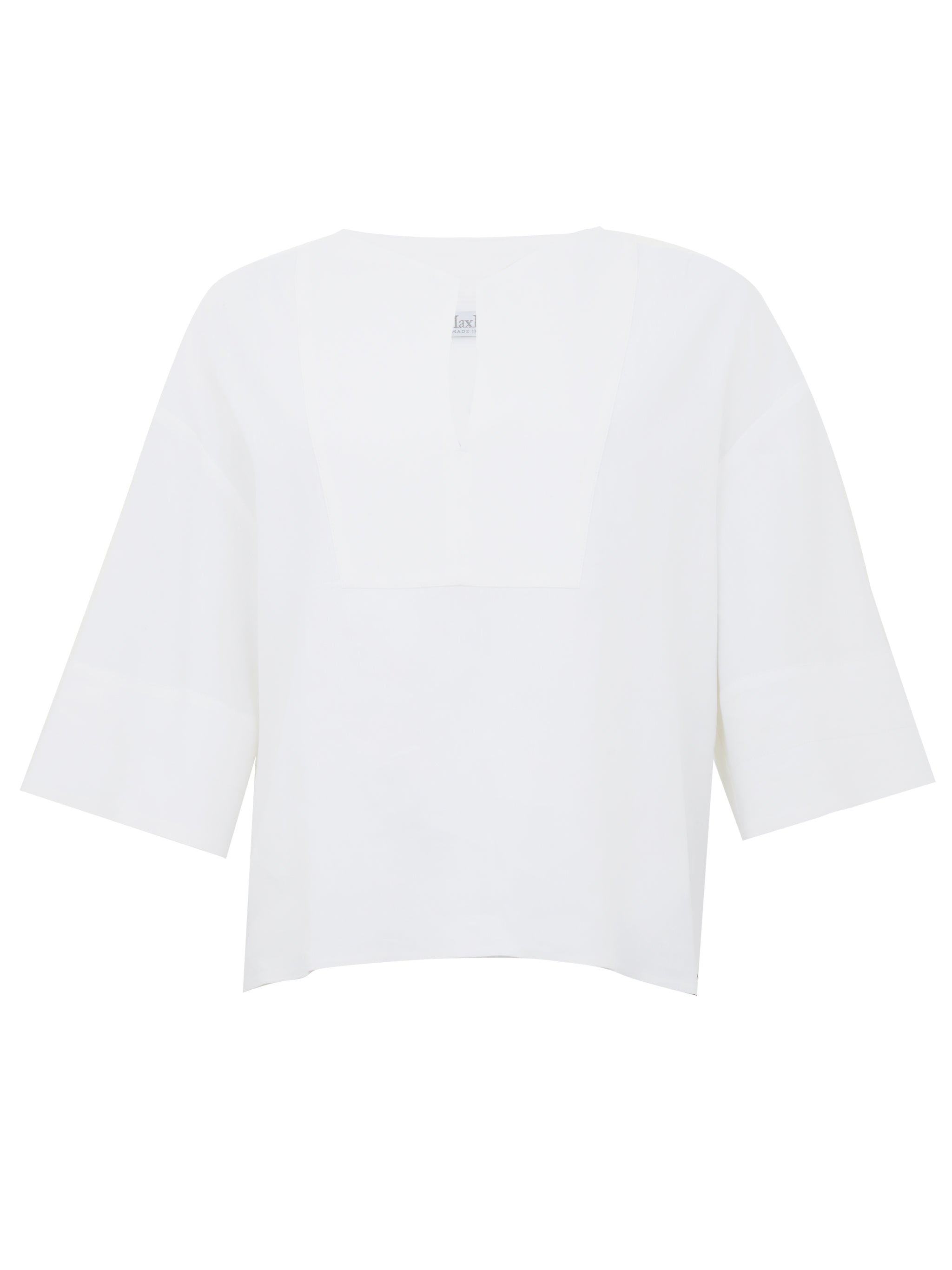 MAX MARA Blusa bianca Sospiro con maniche a 3/4 