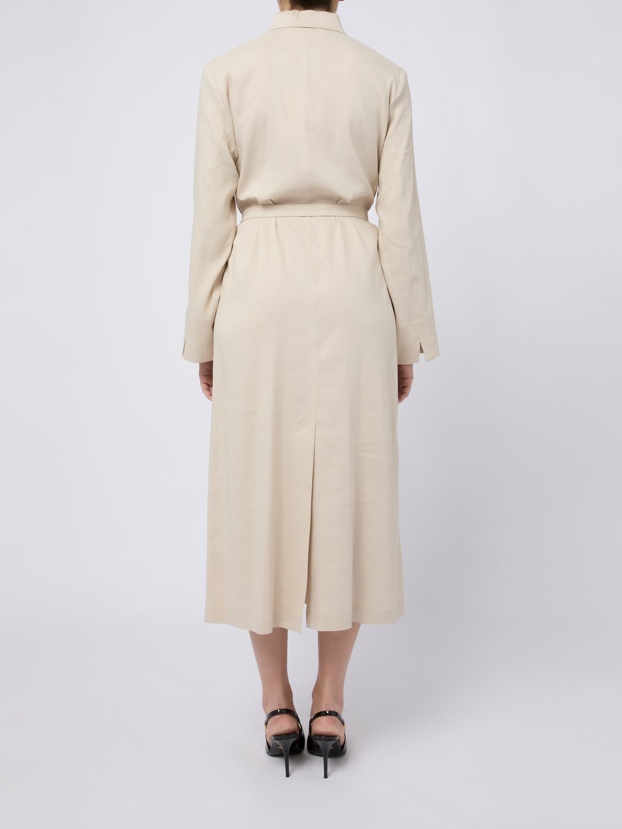 MAX MARA Abito midi Nordica con cintura in vita 