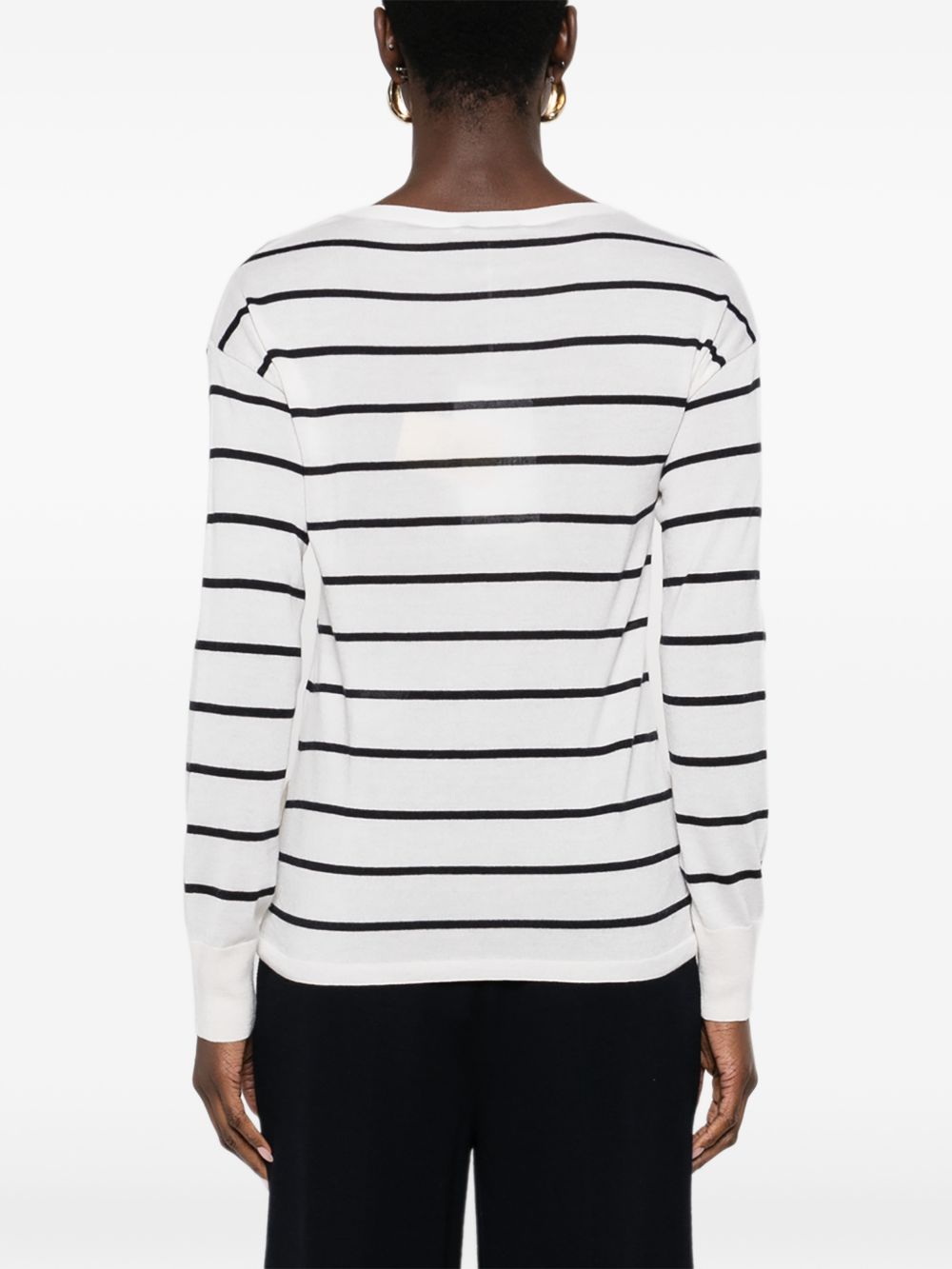 MAX MARA Maglia girocollo Bella in cashmere a righe 