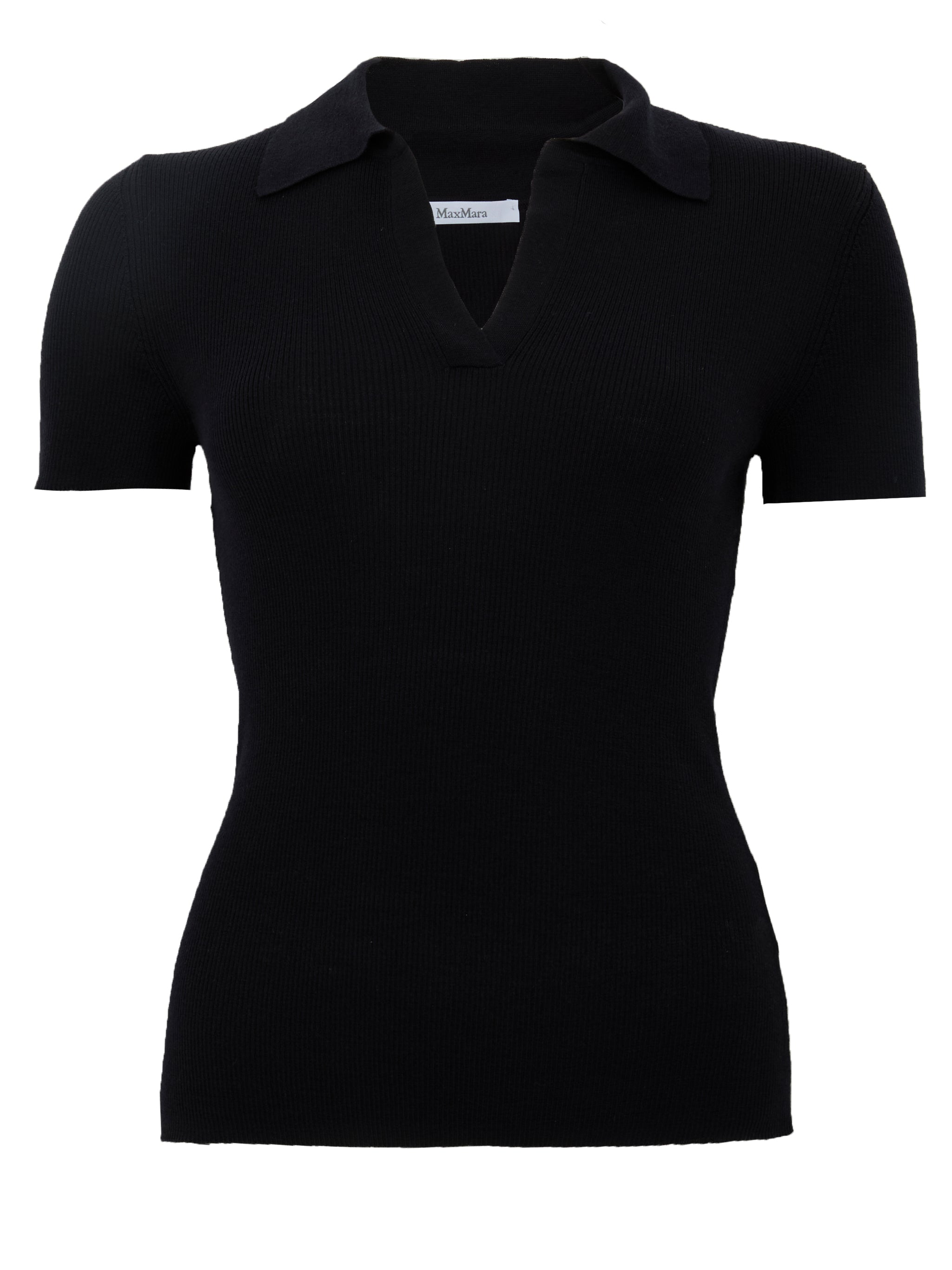 MAX MARA Maglia slim blu Albero a maniche corte 