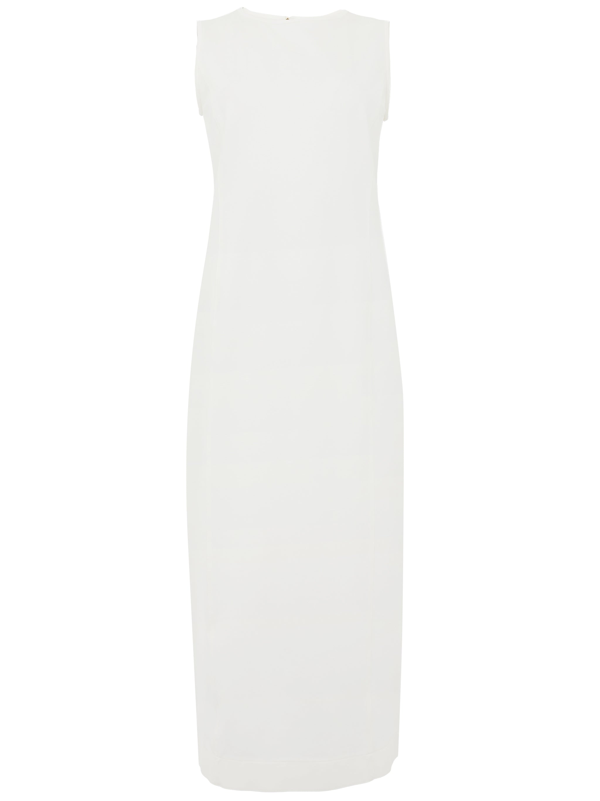 MAX MARA Abito elegante midi con dettagli raffinati bianco 