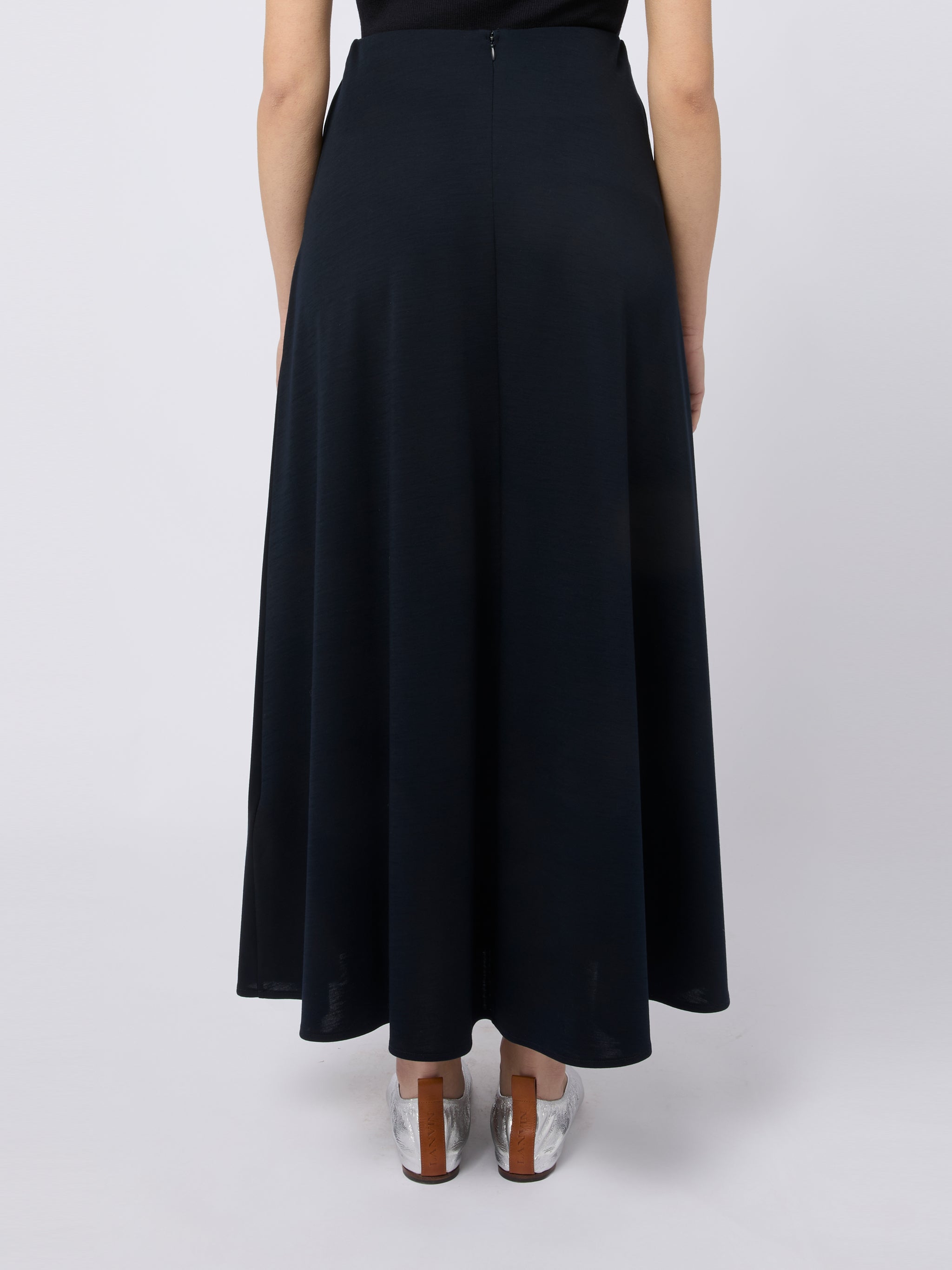 MAX MARA Gonna lunga Stille elegante e fluida nero 