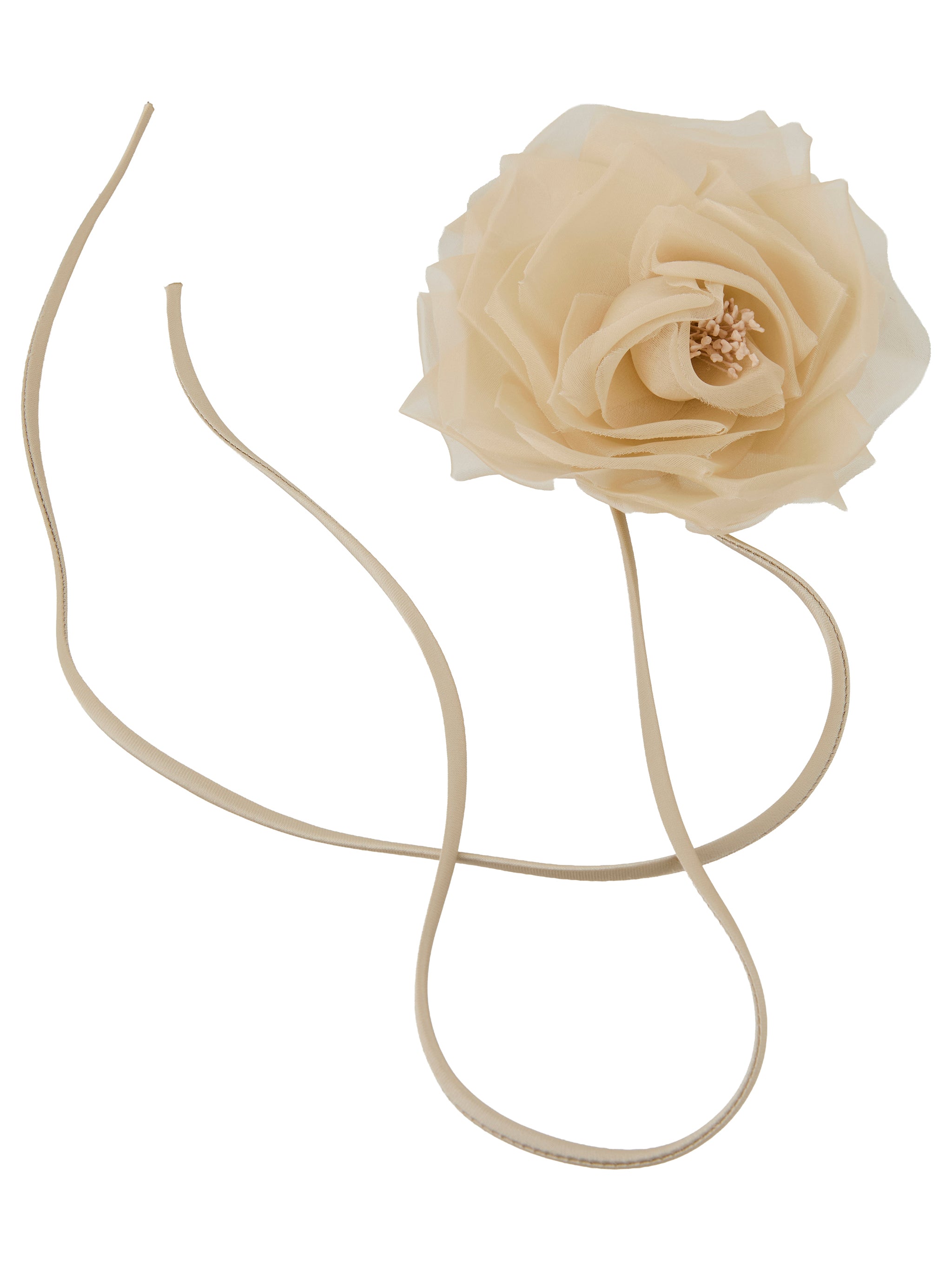 MAX MARA Spilla Mxario in seta con fiore 