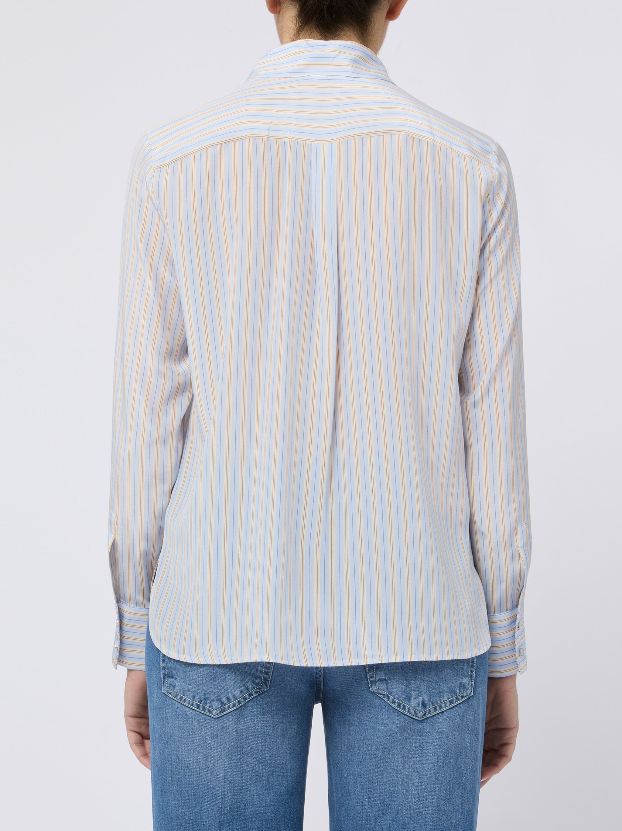 MAX MARA STUDIO Camicia Flirt a righe celeste 
