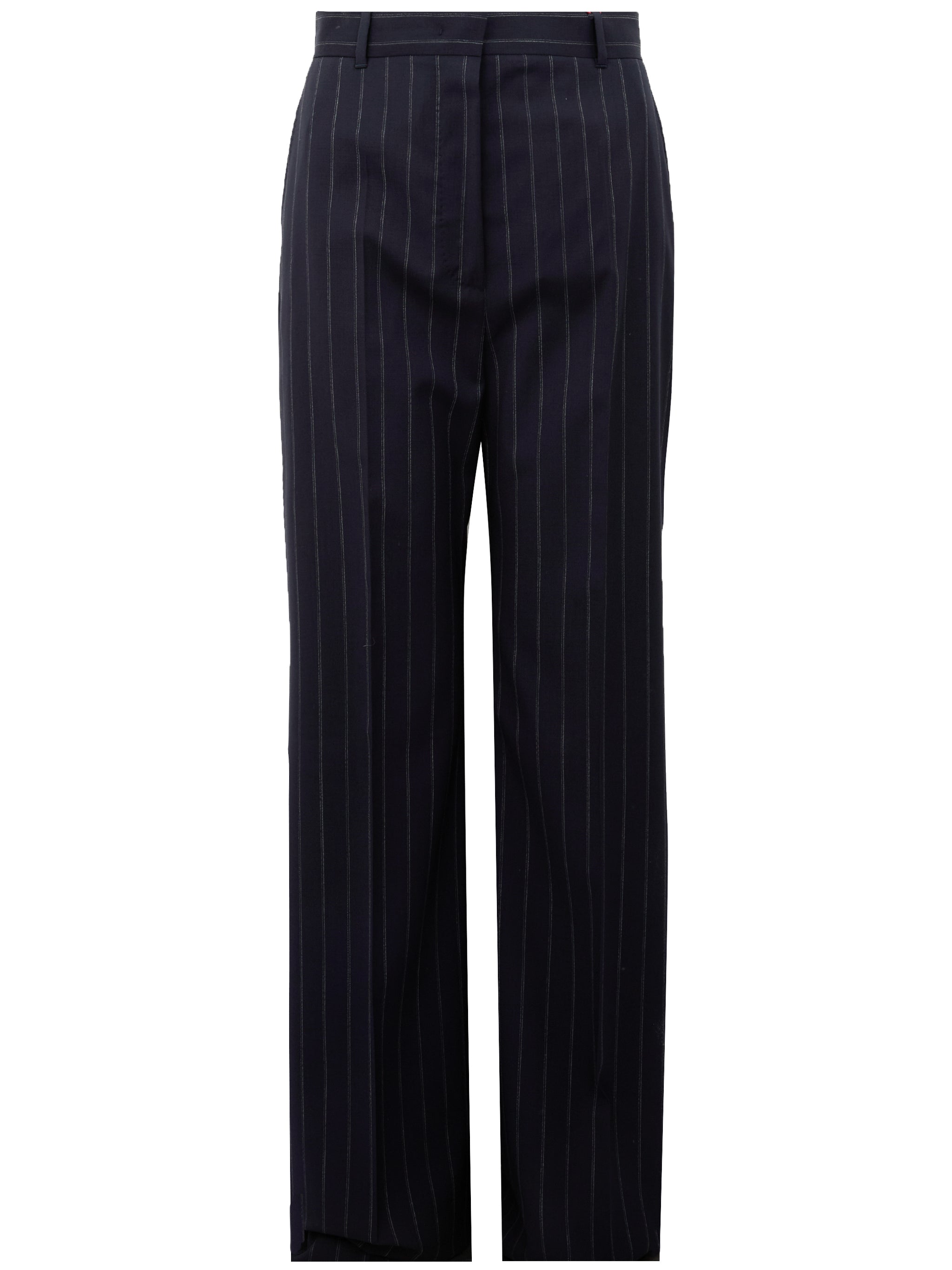 MAX MARA STUDIO Pantaloni Enfasi gessati blu 