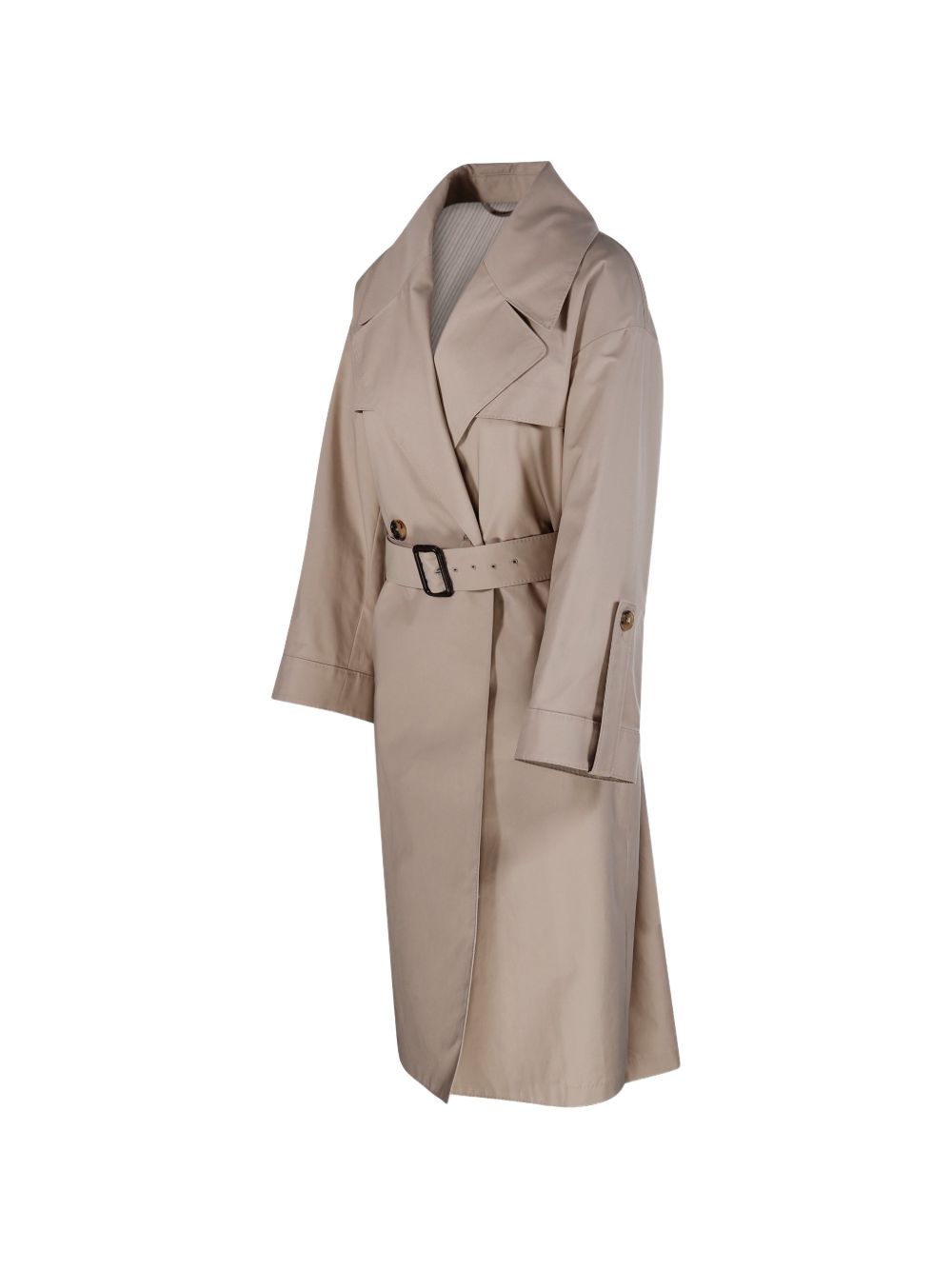 MAX MARA THE CUBE Trench Camour beige con cintura 