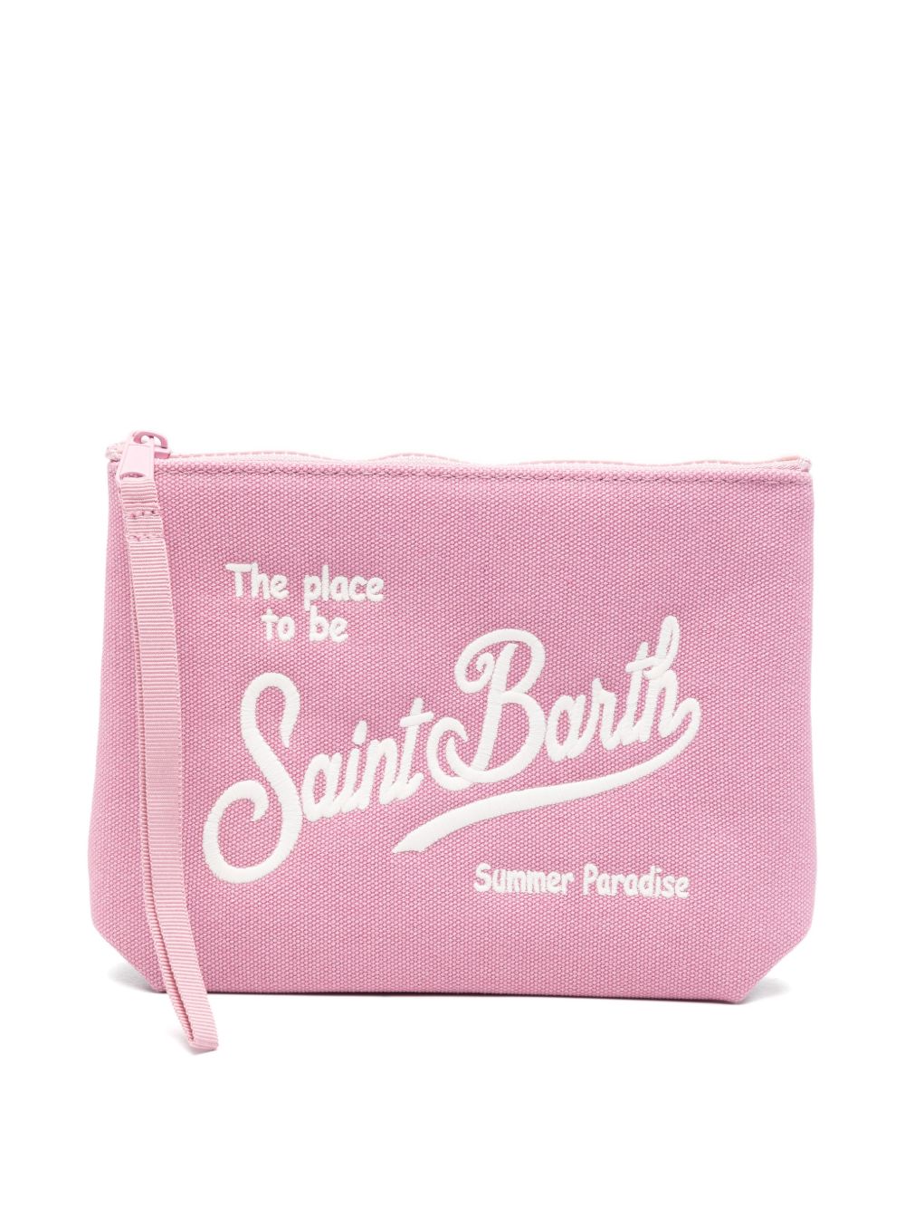 MC2 SAINT BARTH Pochette Rosa Aline Canvas 