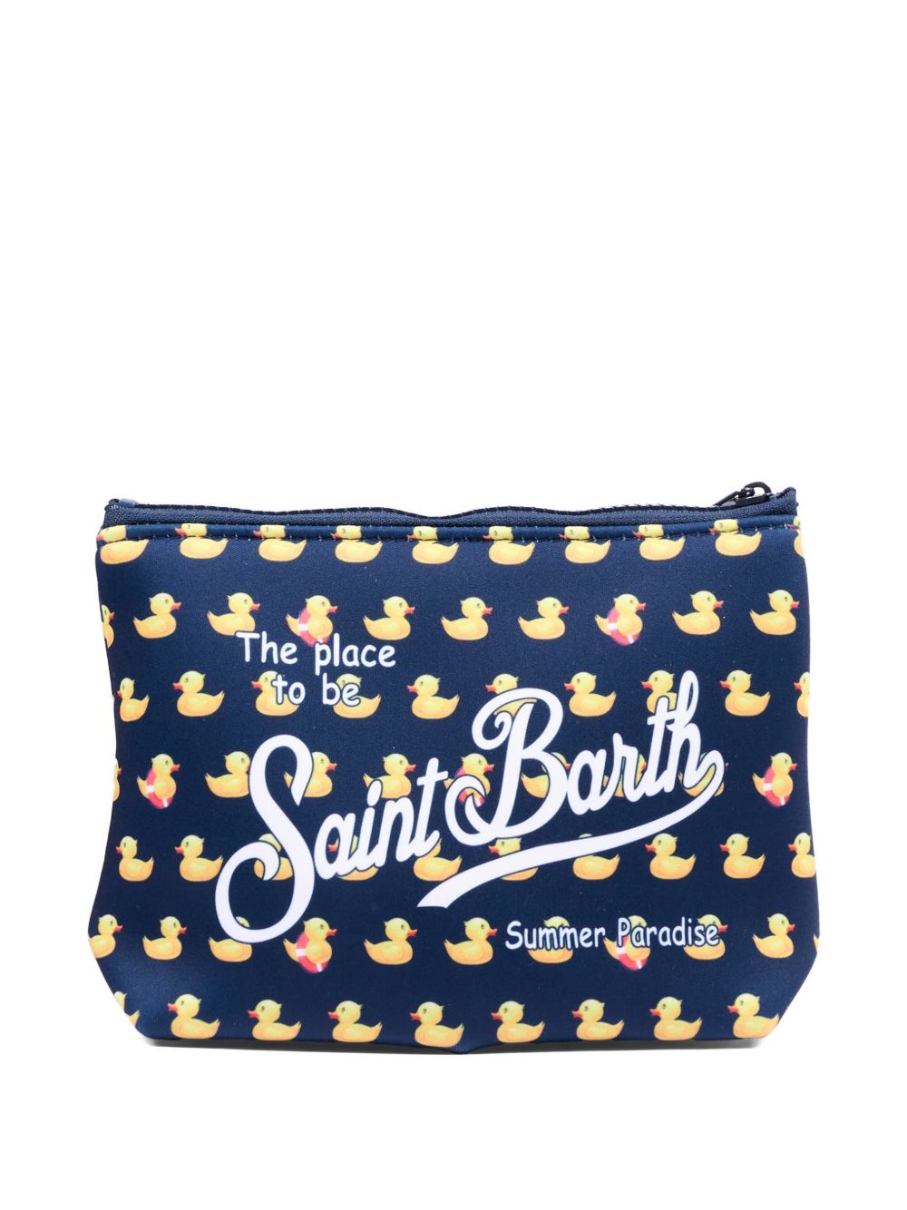 MC2 SAINT BARTH Pochette Alina blu con paperelle all-over 