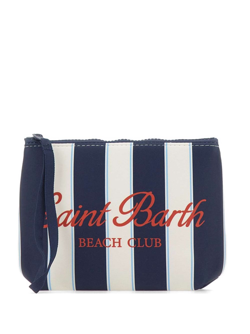 MC2 SAINT BARTH Pochette Aline a righe bianche e blu 
