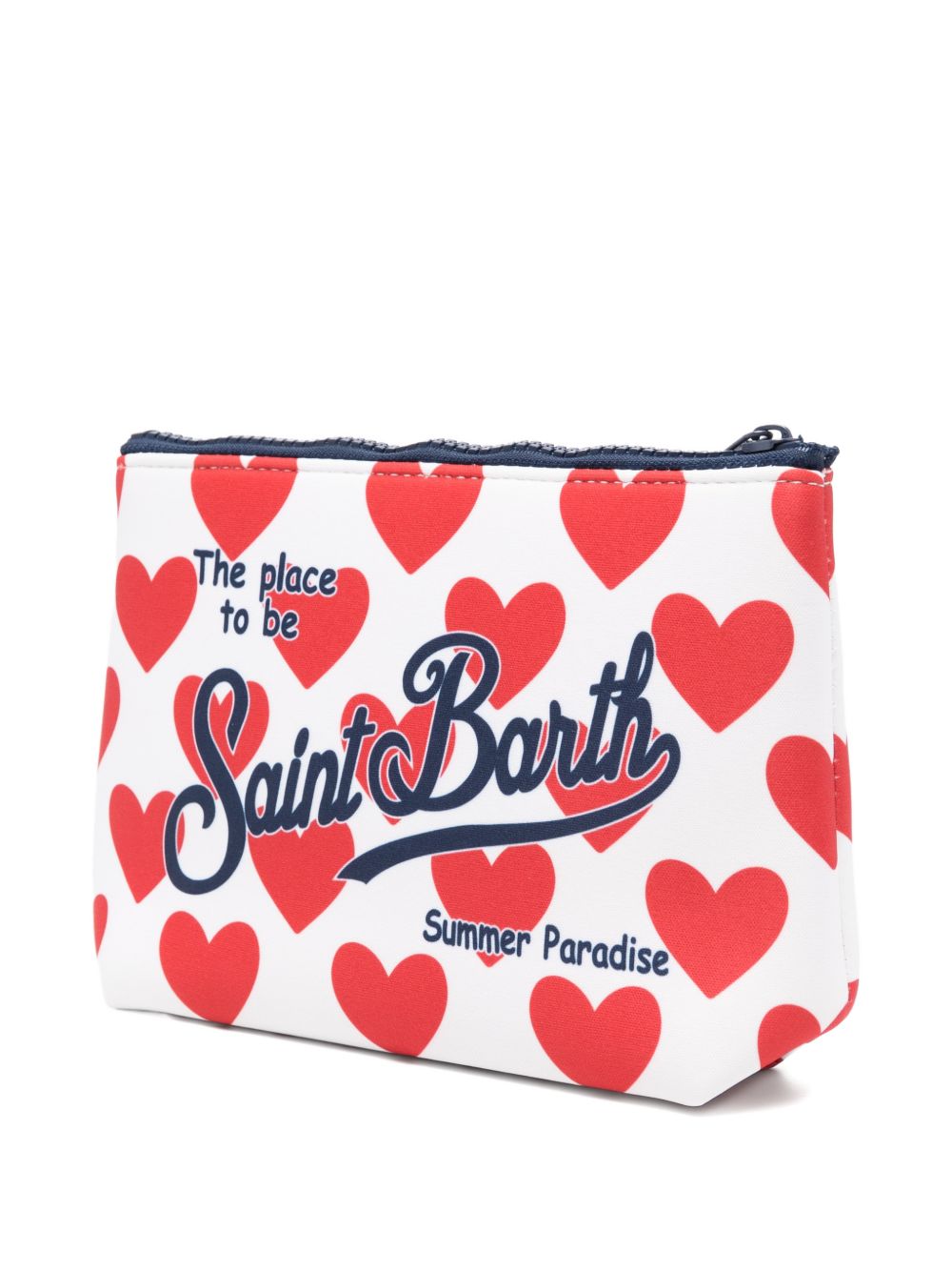 MC2 SAINT BARTH Pochette Aline con cuori rossi 
