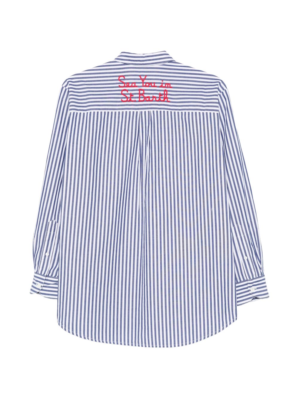 MC2 SAINT BARTH Camicia Brigitte a righe blu 