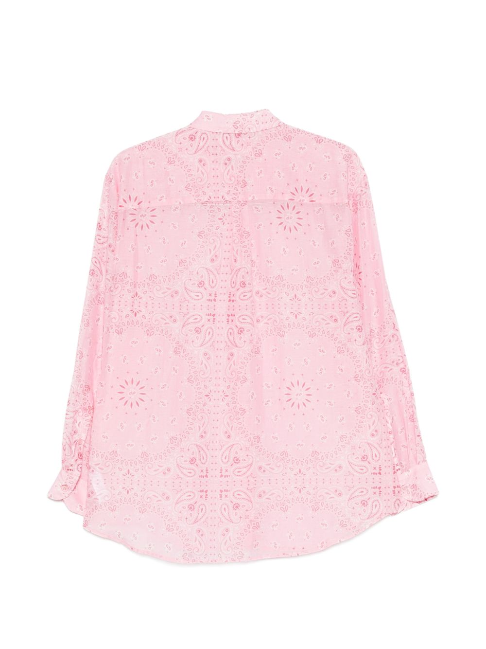 MC2 SAINT BARTH Camicia rosa Bruigitte con stampa paisley 