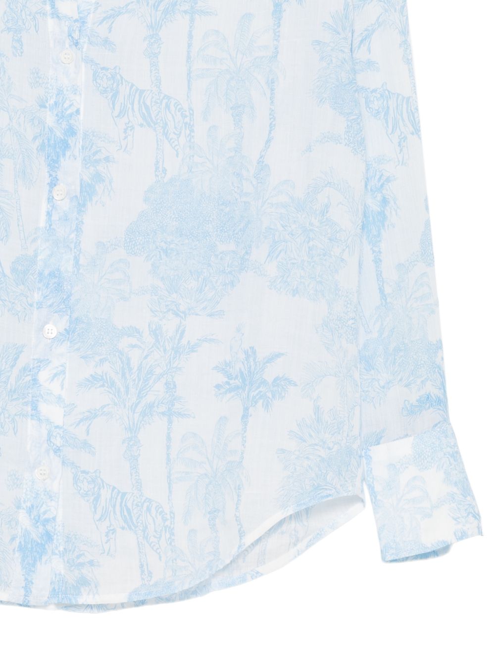 MC2 SAINT BARTH Camicia Cristal con fantsia azzurra 