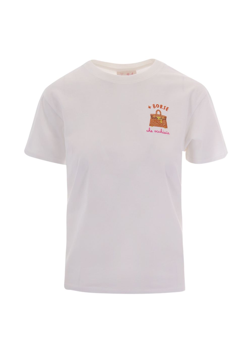 MC2 SAINT BARTH T-shirt Emilie in cotone bianca a maniche corte 