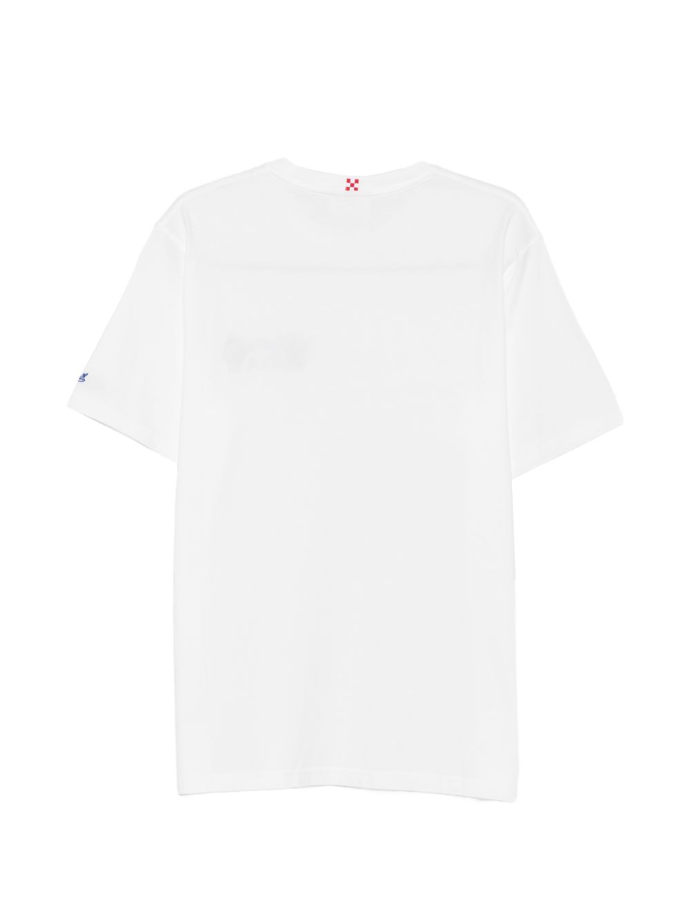MC2 SAINT BARTH T-shirt in cotone bianco con ricamo 