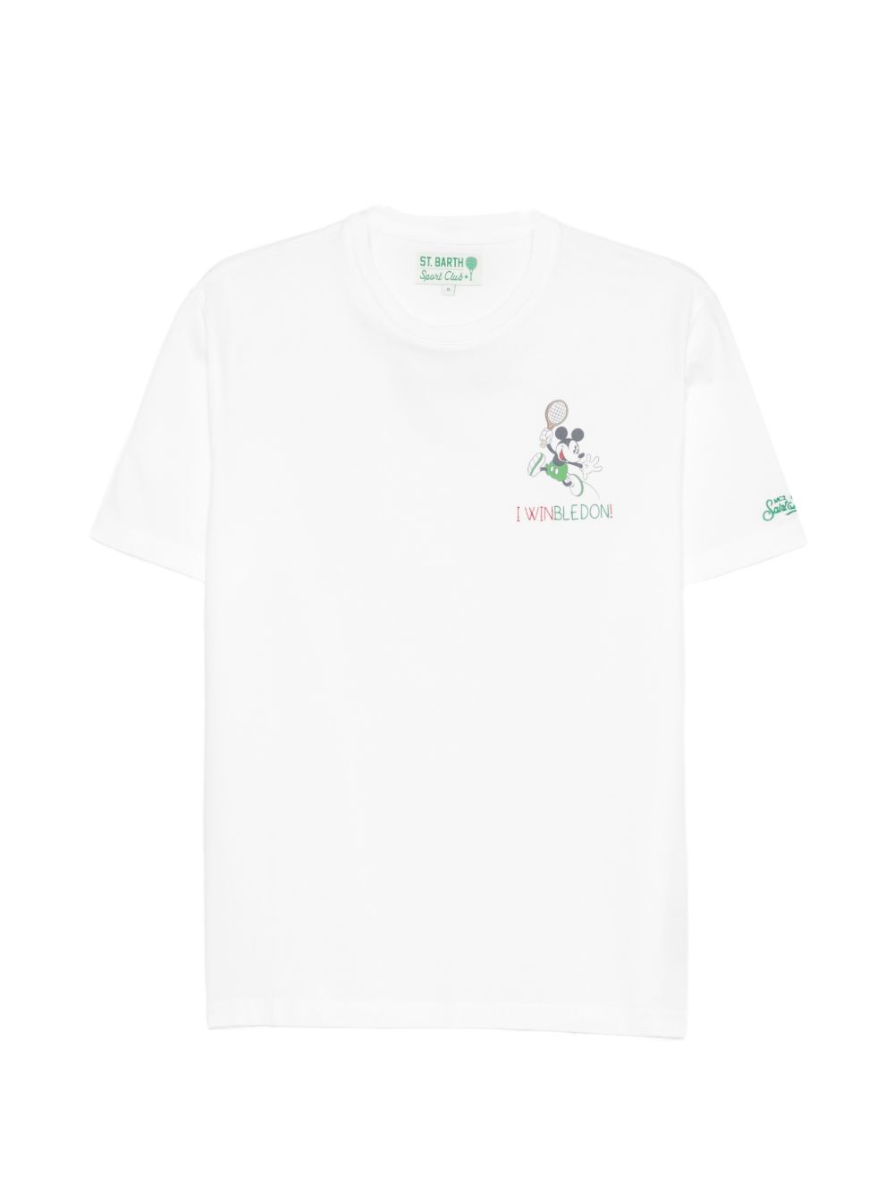 MC2 SAINT BARTH T-shirt Portofino in cotone bianco con ricamo 