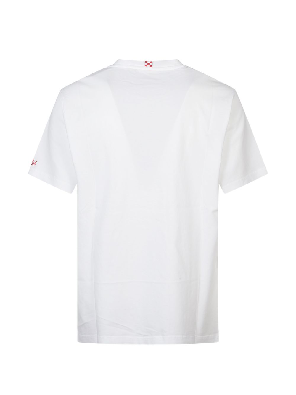 MC2 SAINT BARTH T-shirt a maniche corte Portofino in cotone bianco con ricamo 