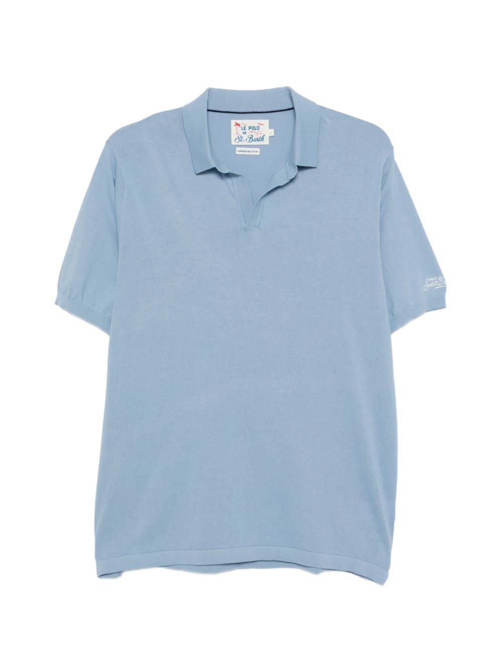 MC2 SAINT BARTH Polo Sloan in cotone azzurro 