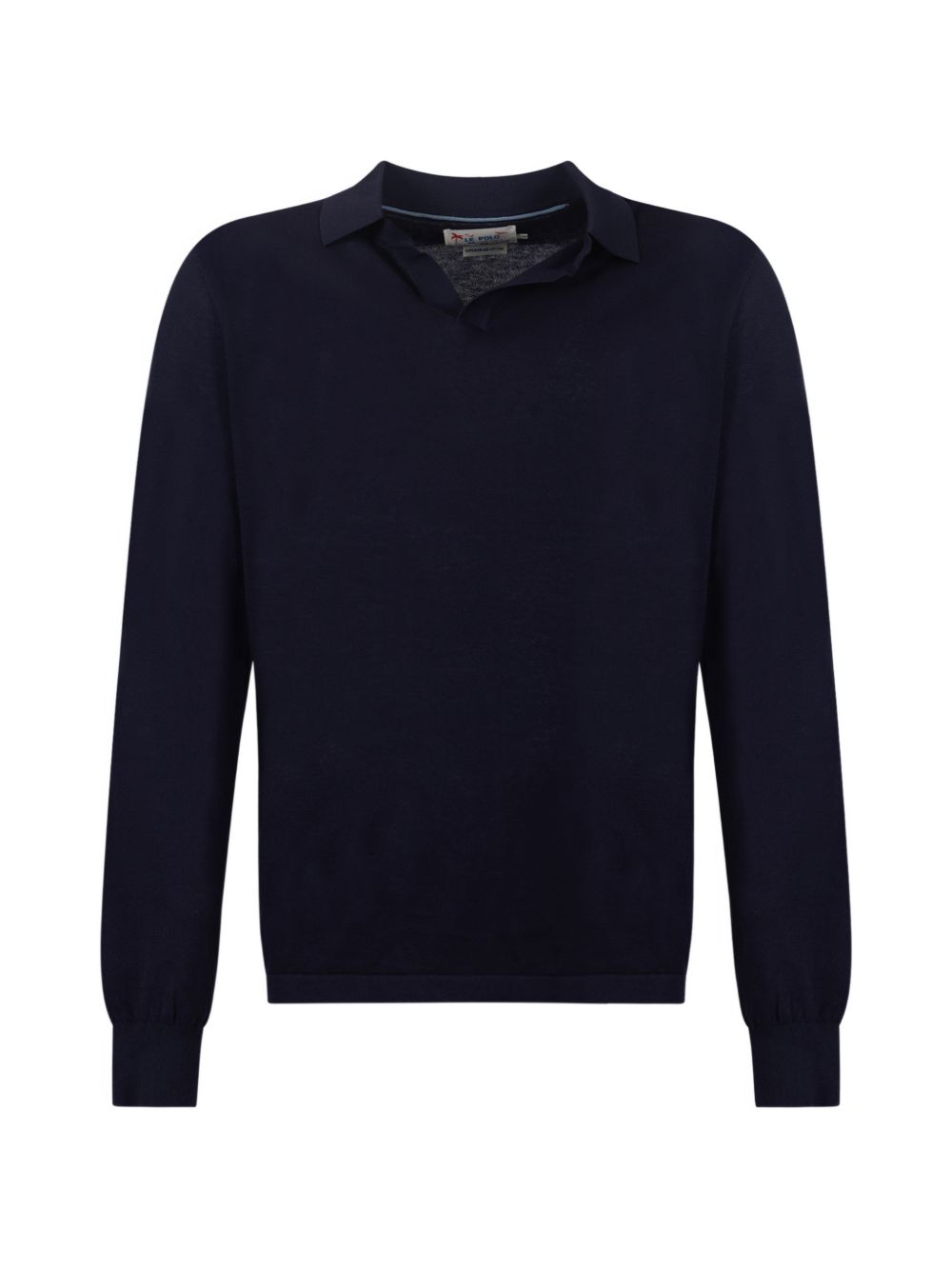 MC2 SAINT BARTH Polo in cotone blu navy Sloan Long Cotton 
