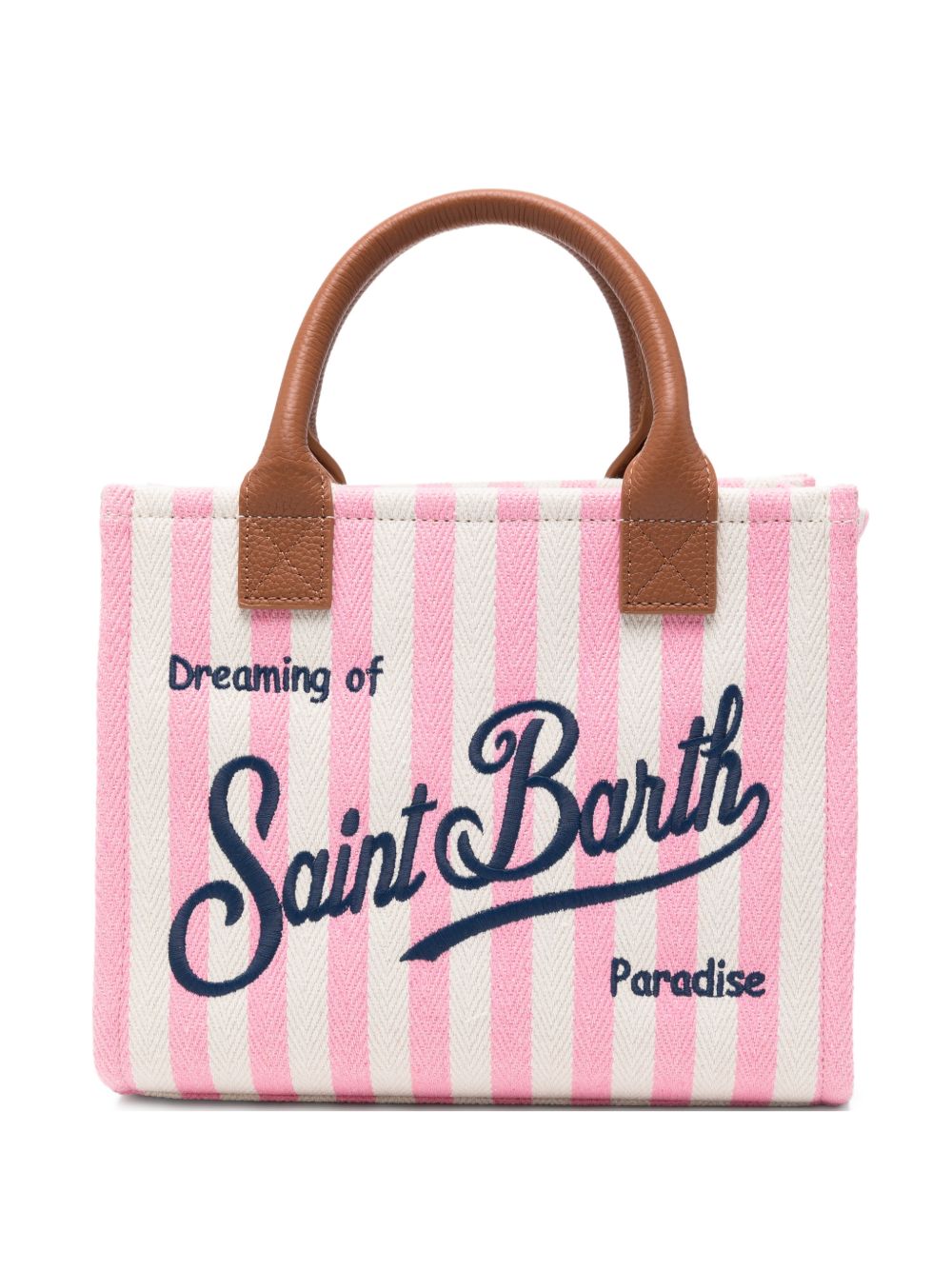 MC2 SAINT BARTH Borsa a mano Vanity Bag Midi con rifiniture in pelle 